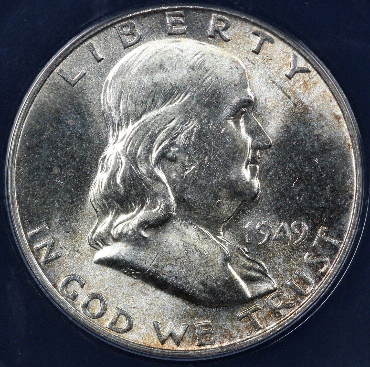 1950-D 50c Full Bell Lines Franklin Half Dollar ANACS MS 63 FBL