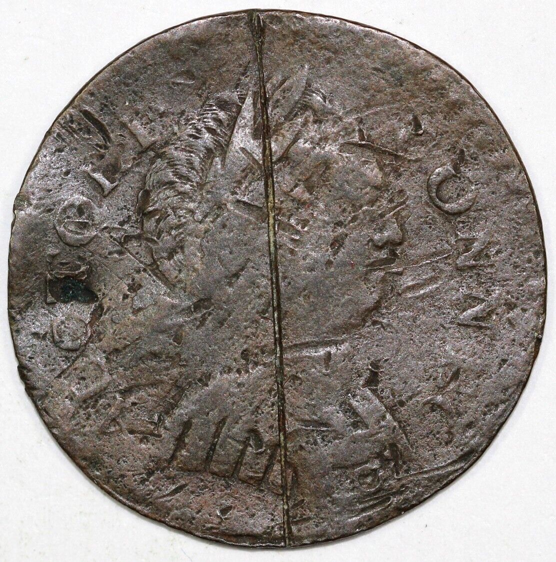 1786 1/2c M.2.1-A Connecticut Colonial Copper Coin