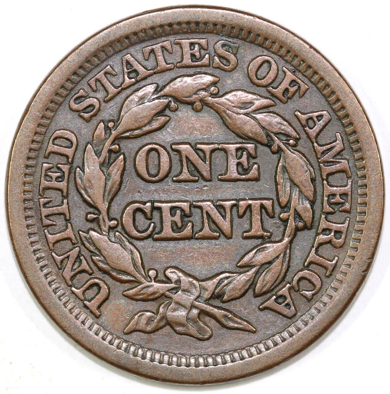 1848 1c N-41 Braided Hair Large Cent