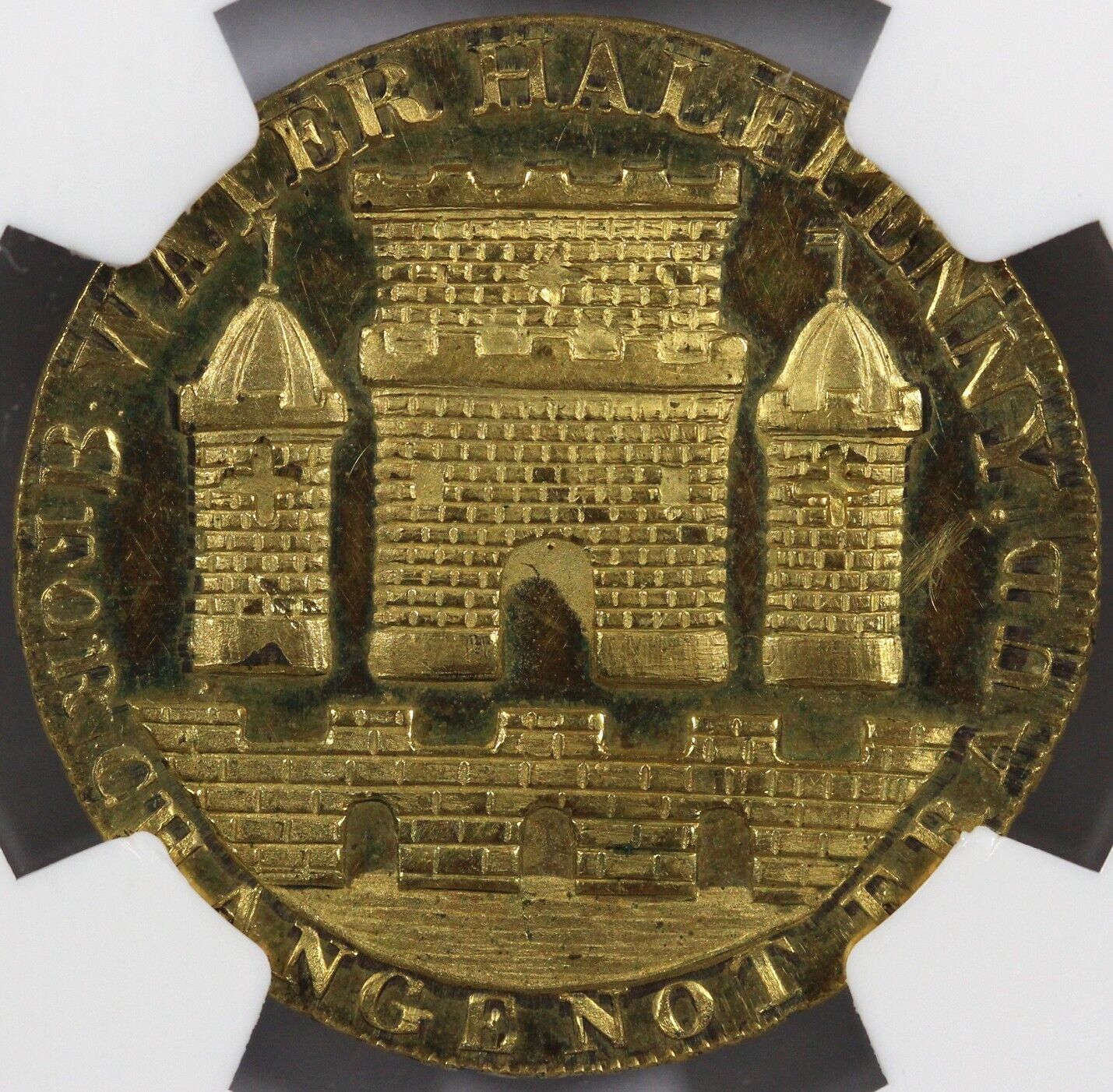 1794 1/2c Proof D&H-86 Gilt Somersetshire-Bridgewater Conder Token NGC PF63 CAM