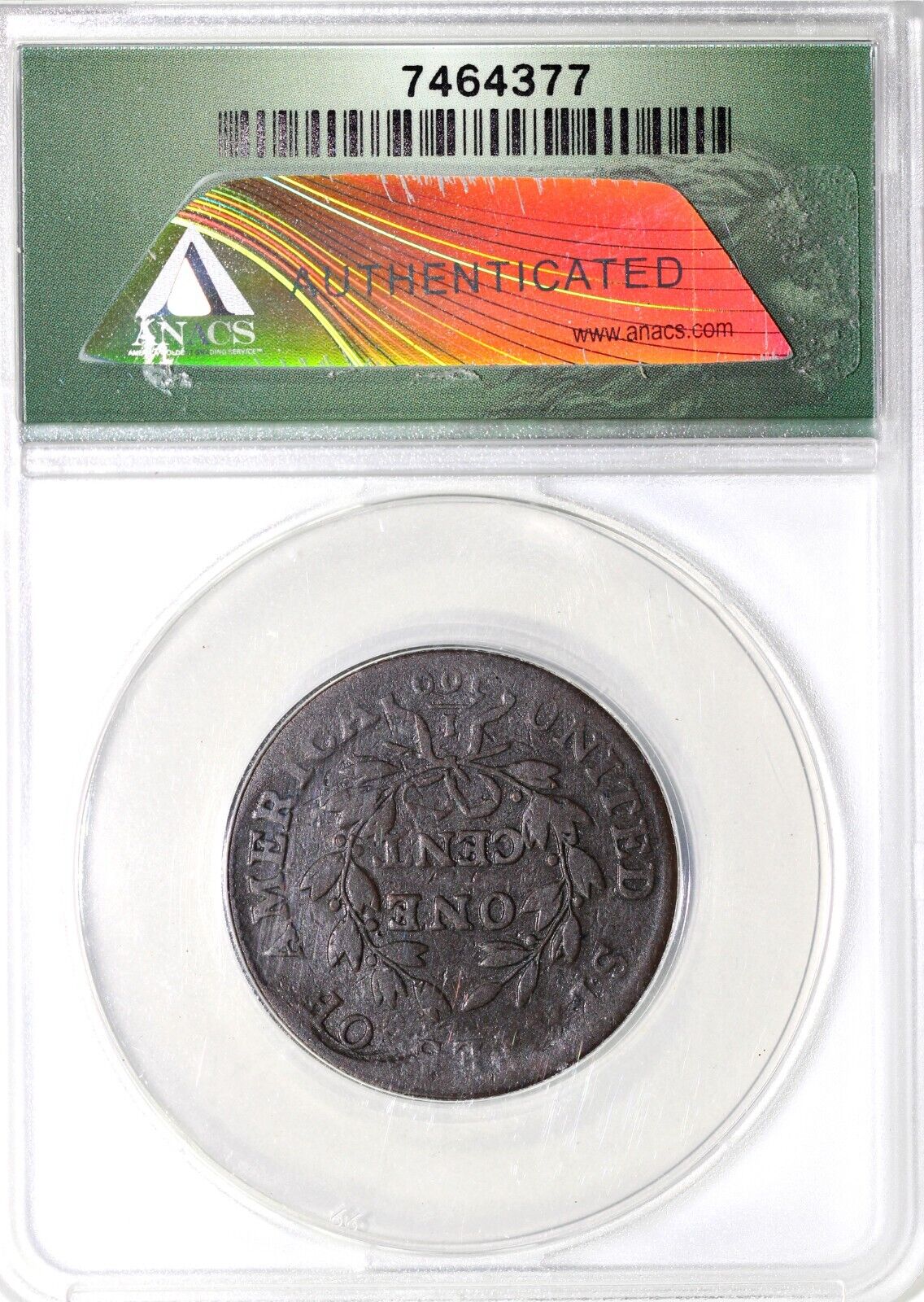 1801 1c S-215 Draped Bust Large Cent ANACS VG 8