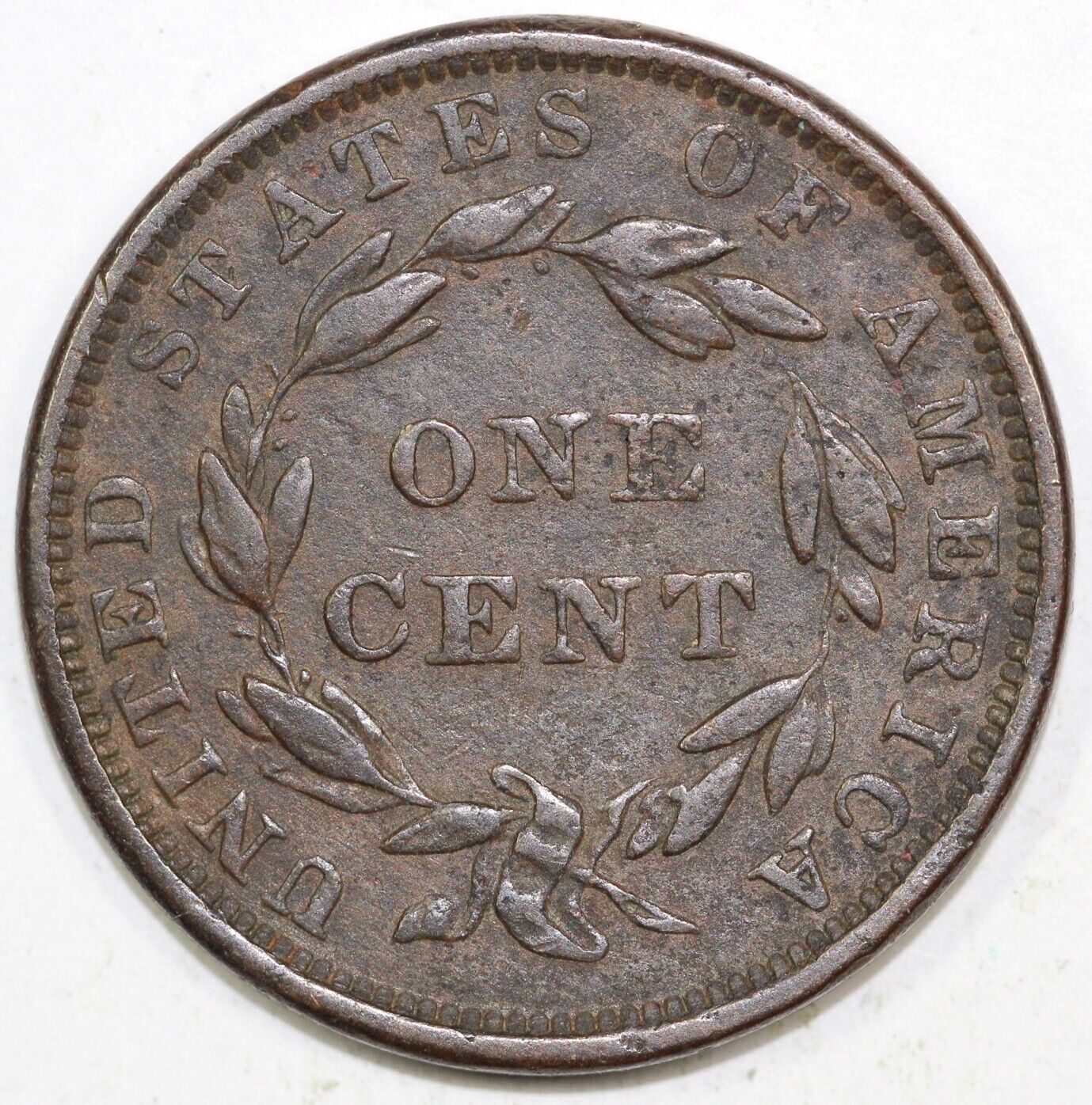 1839 1c N-12 Coronet or Matron Head Large Cent