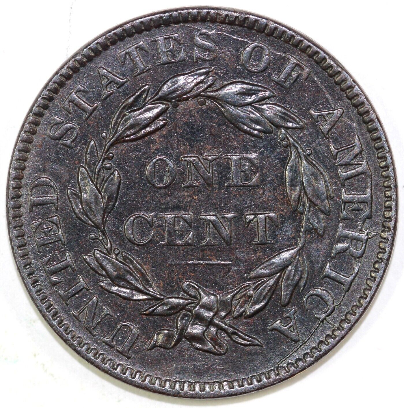 1837 1c N-15 Coronet or Matron Head Large Cent
