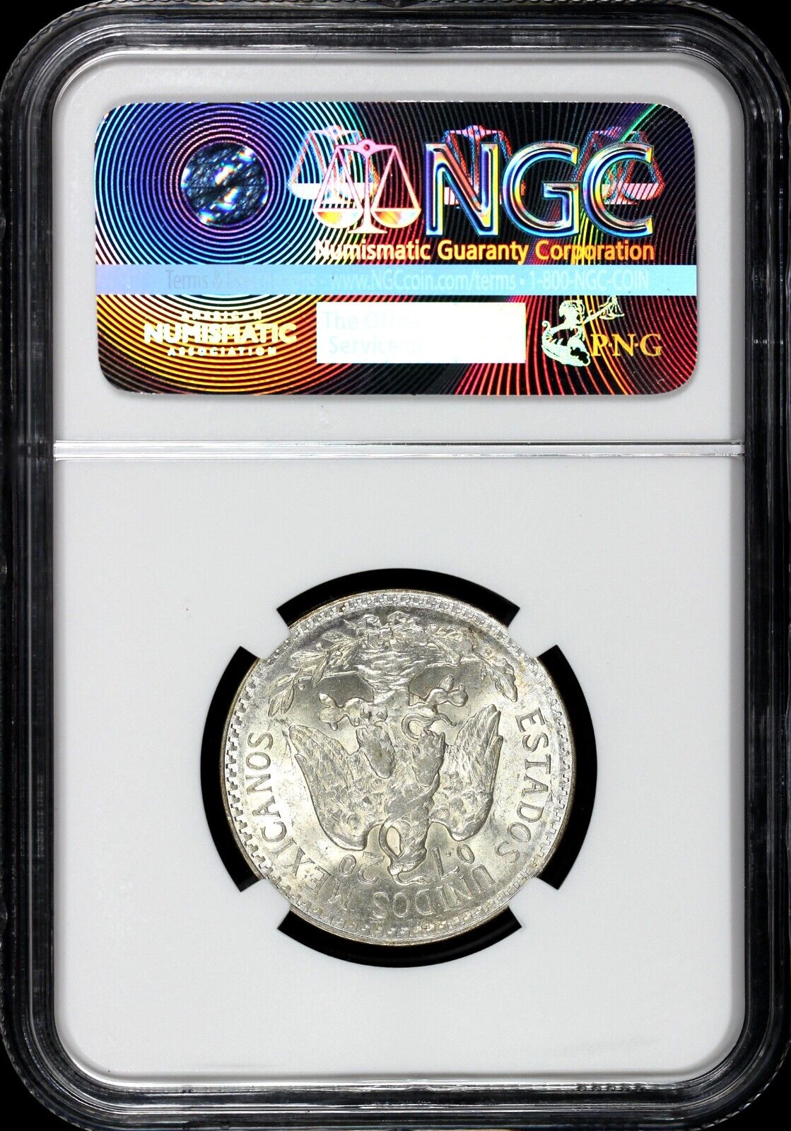 1921 50c Mexico Fifty Centavos NGC MS 63