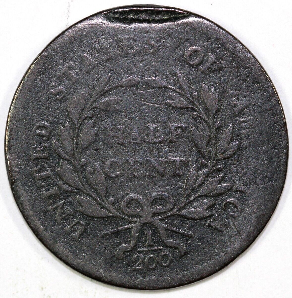 1795 1/2c C-6a Liberty Cap Half Cent