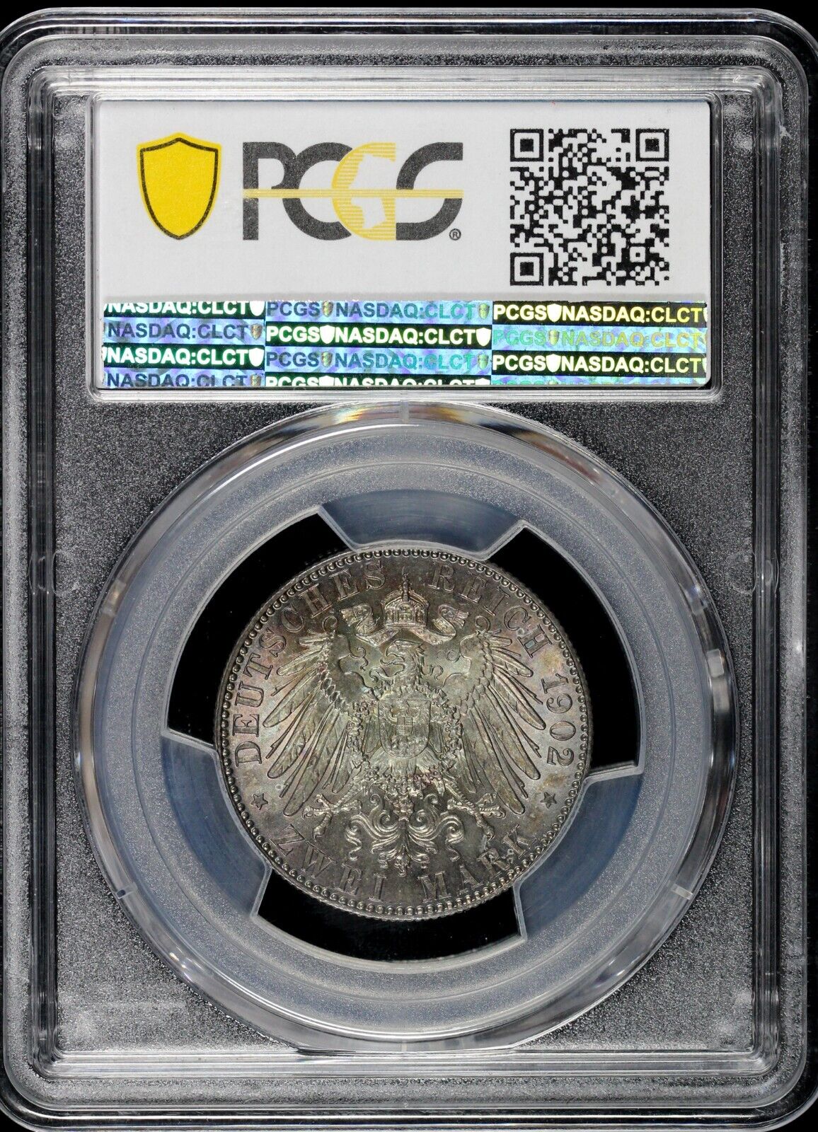 1902-E 2mk Germany Saxony Albert's Death 2 Mark PCGS MS 65