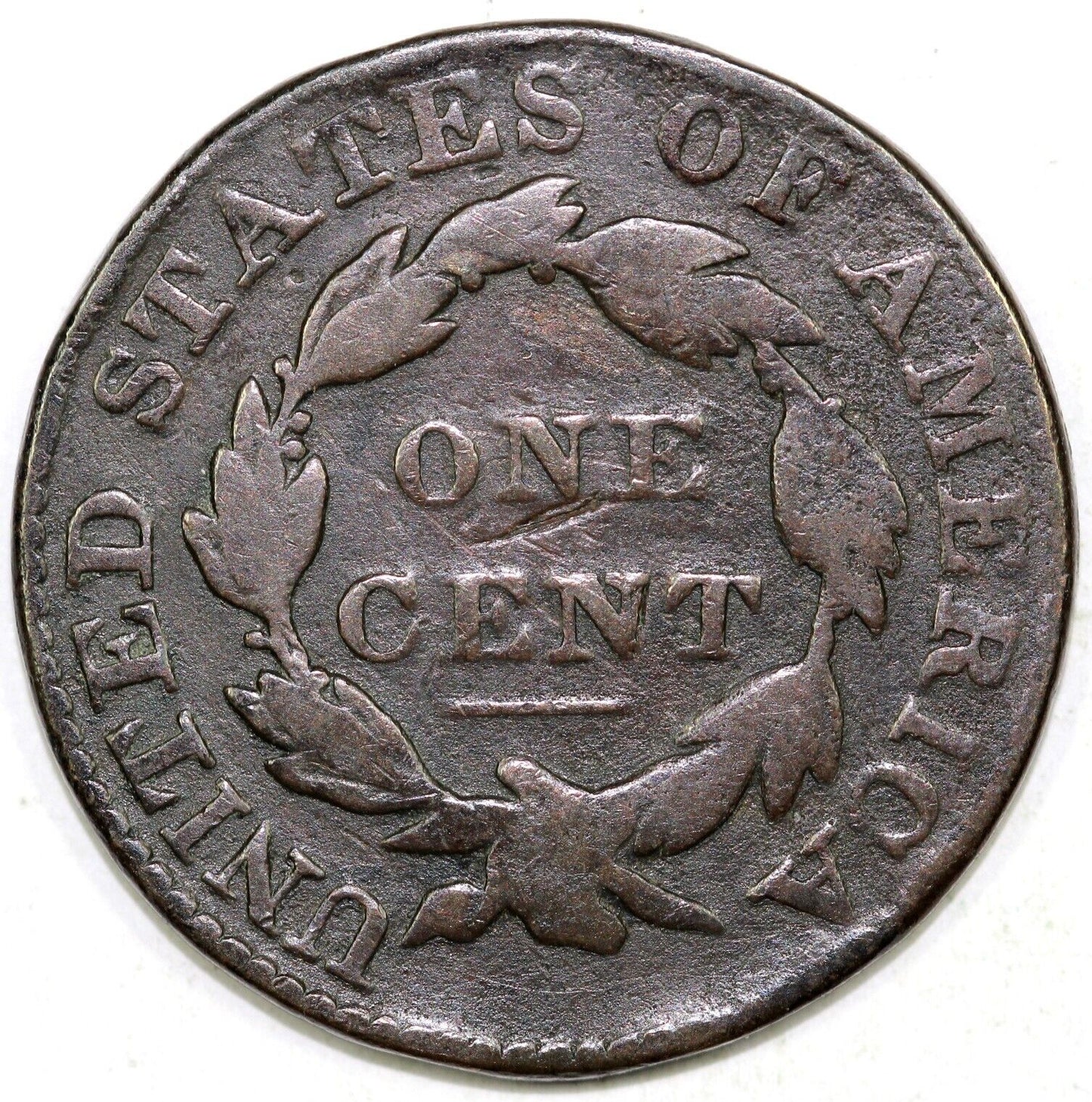 1827 1c N-12 Coronet or Matron Head Large Cent