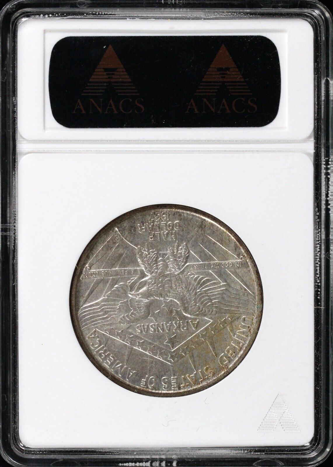 1937-S 50c Arkansas Silver Commemorative Half Dollar ANACS MS 62