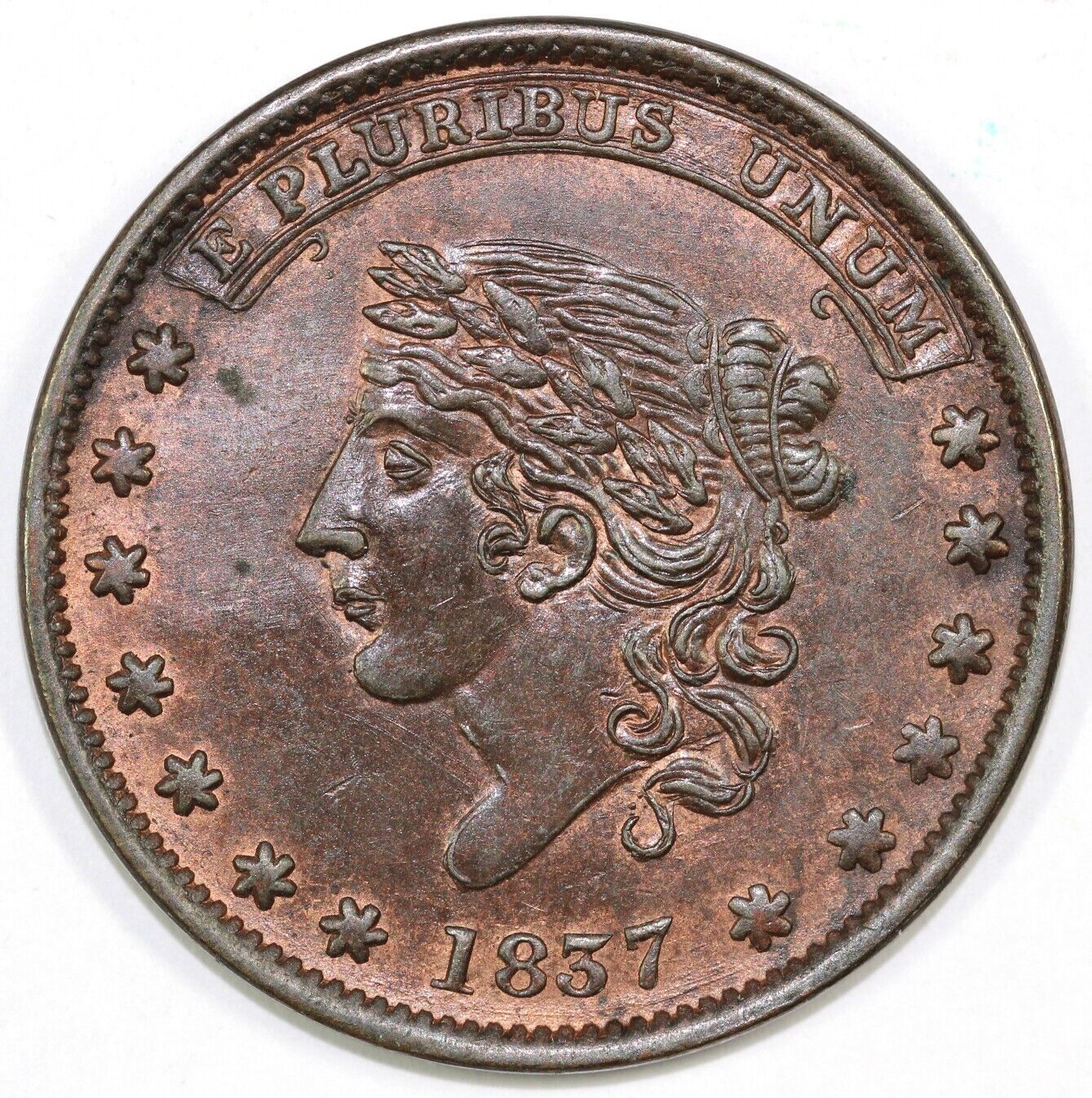 1837 Low 110 14th Ward New York Hard Times Token