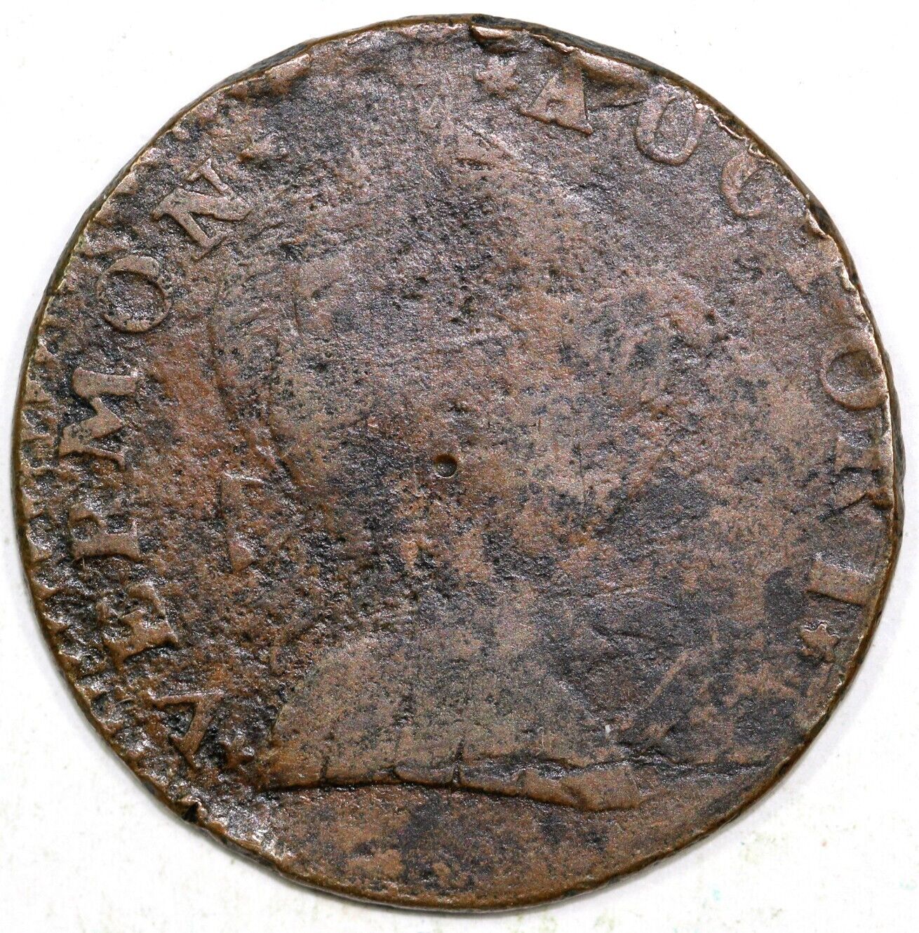 1788 1/2c RR-29 Vermont Colonial Copper Coin