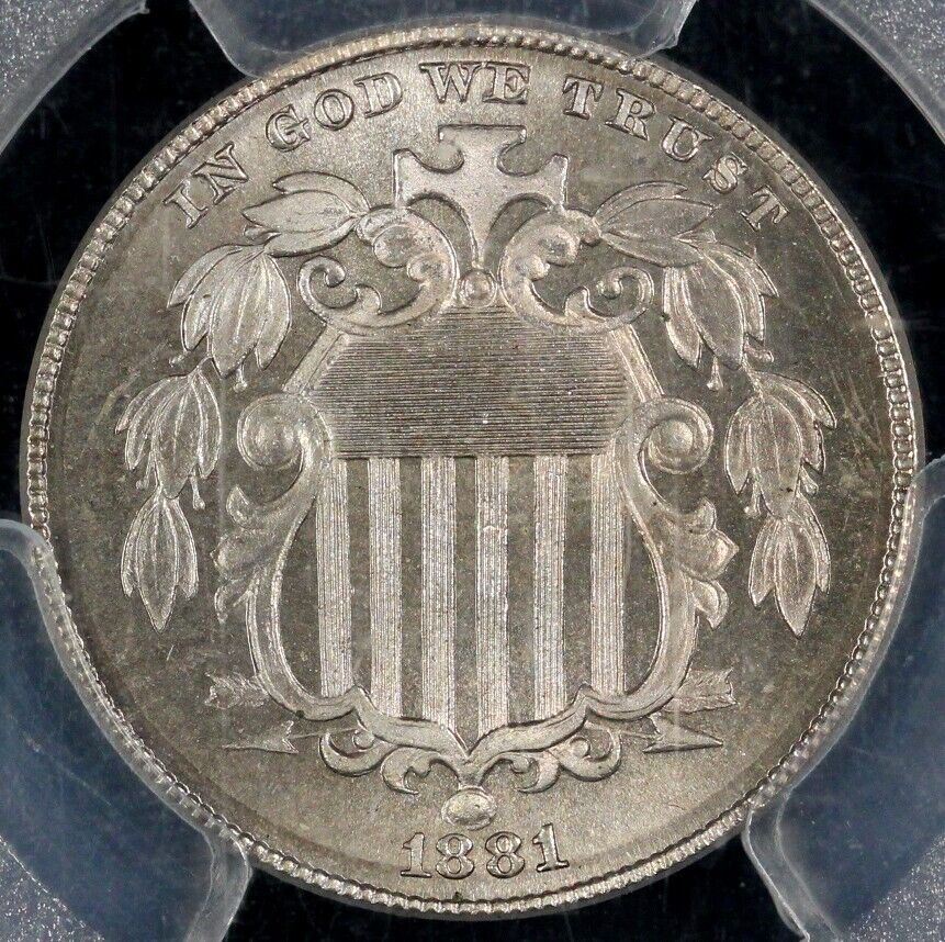 1881 5c Proof Shield Nickel PCGS PR 67