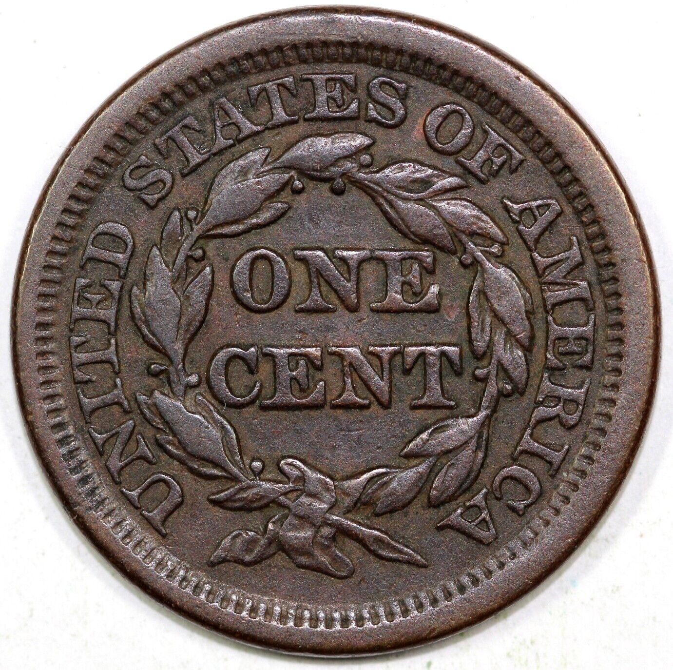1850 1c N-24 Braided Hair Large Cent