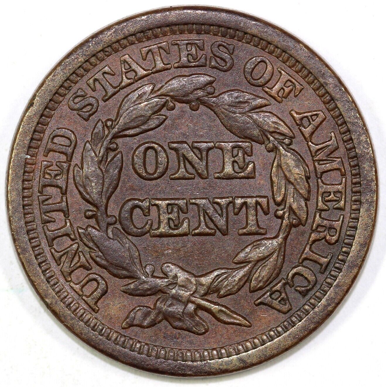 1848 1c N-1 Braided Hair Large Cent