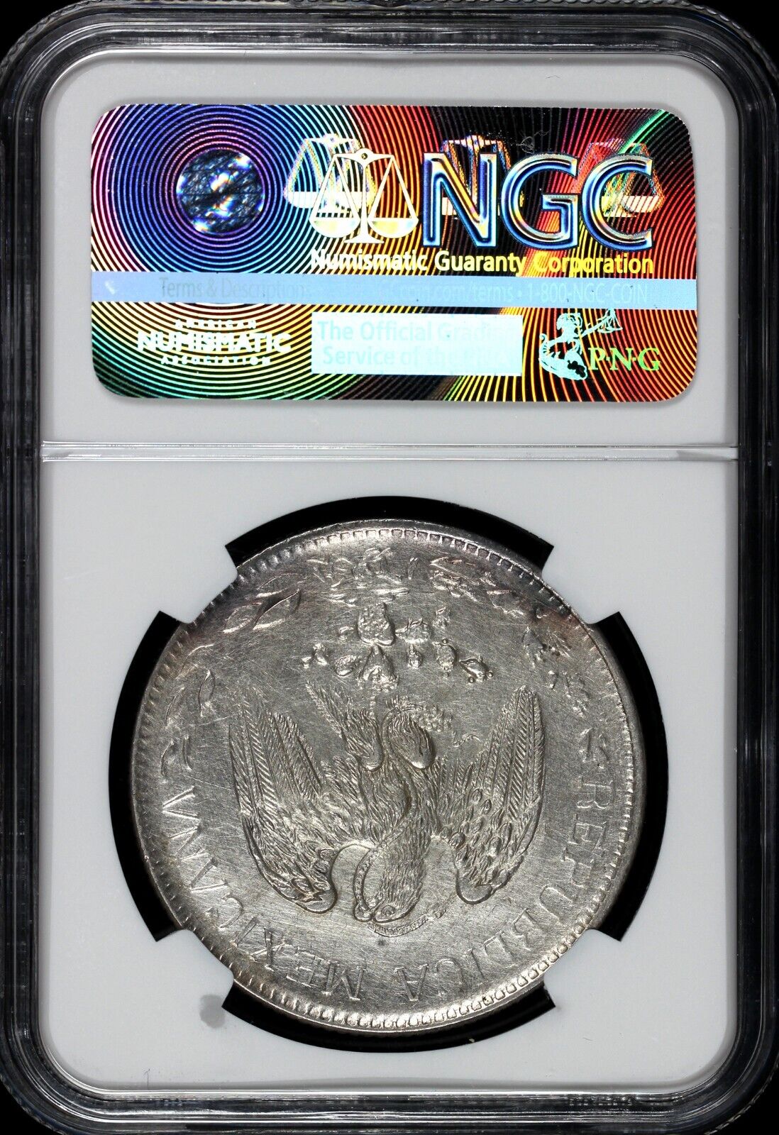 1915- CH FM "Army of the North" Mexico Chihuahua Silver Peso NGC UNC Details
