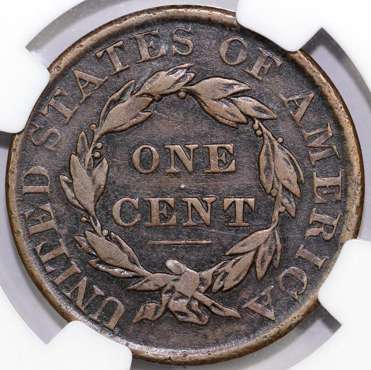 1830 1c N-7 Coronet or Matron Head Large Cent NGC F 12
