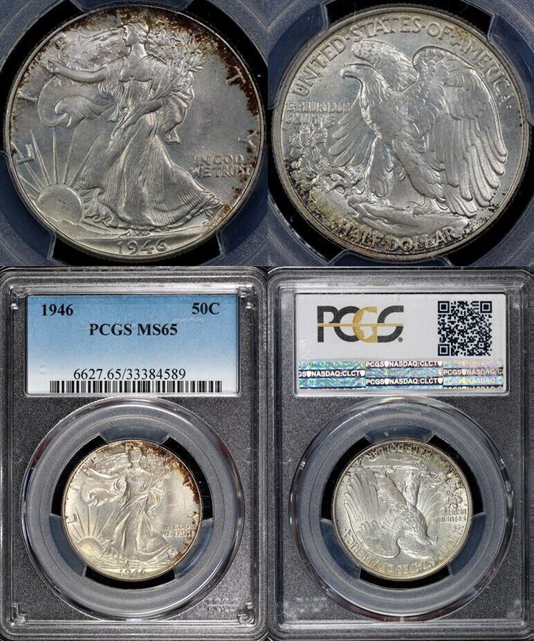 1946 50c Walking Liberty Half Dollar PCGS MS 65