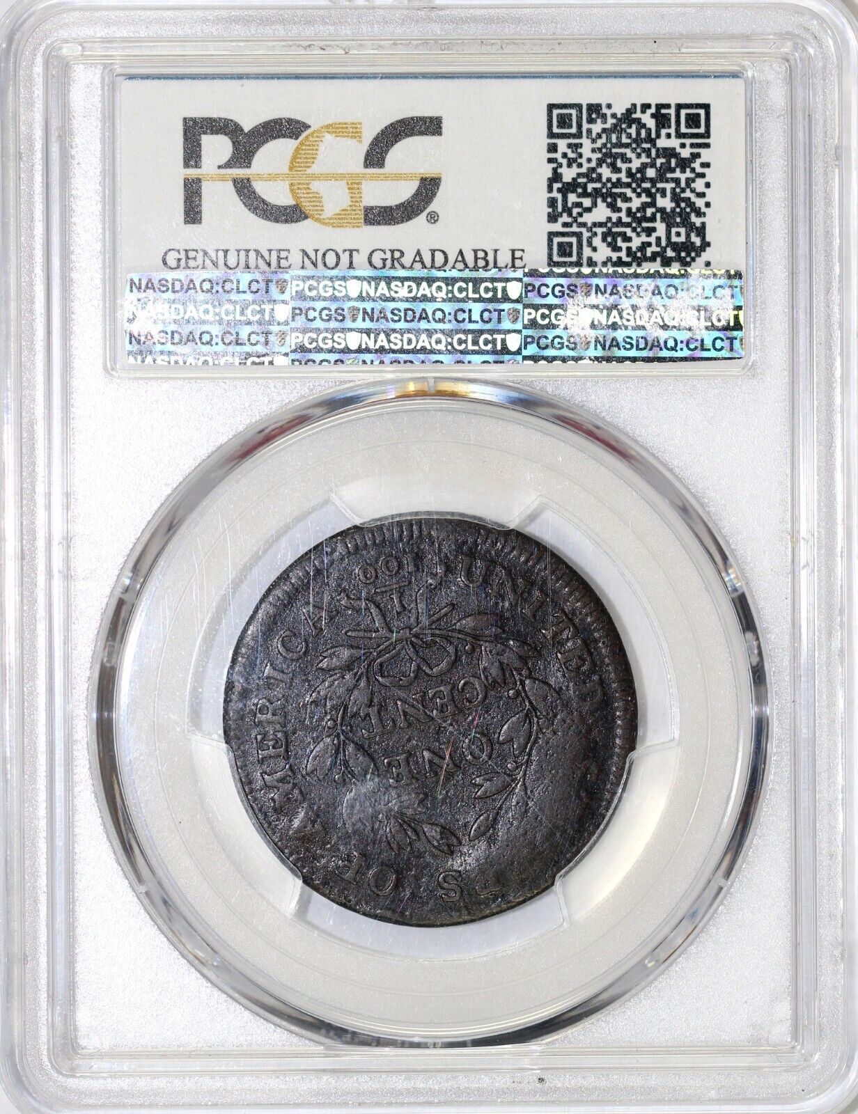 1800 1c S-202 Draped Bust Large Cent PCGS VG Details Env Damage