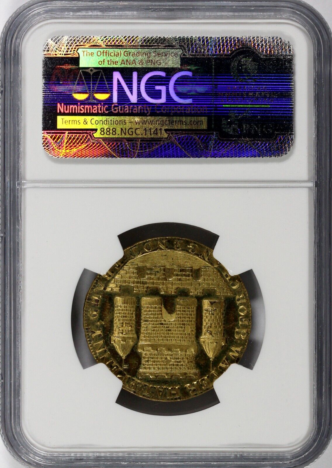 1794 1/2c Proof D&H-86 Gilt Somersetshire-Bridgewater Conder Token NGC PF63 CAM
