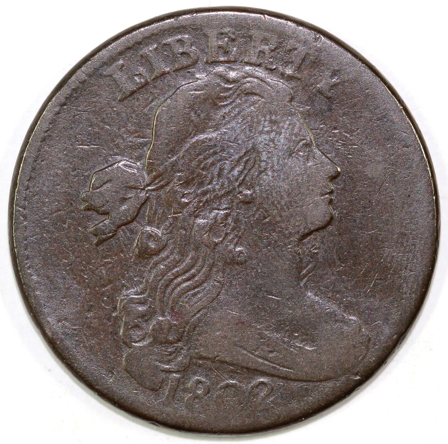 1802 1c S-227 Draped Bust Large Cent