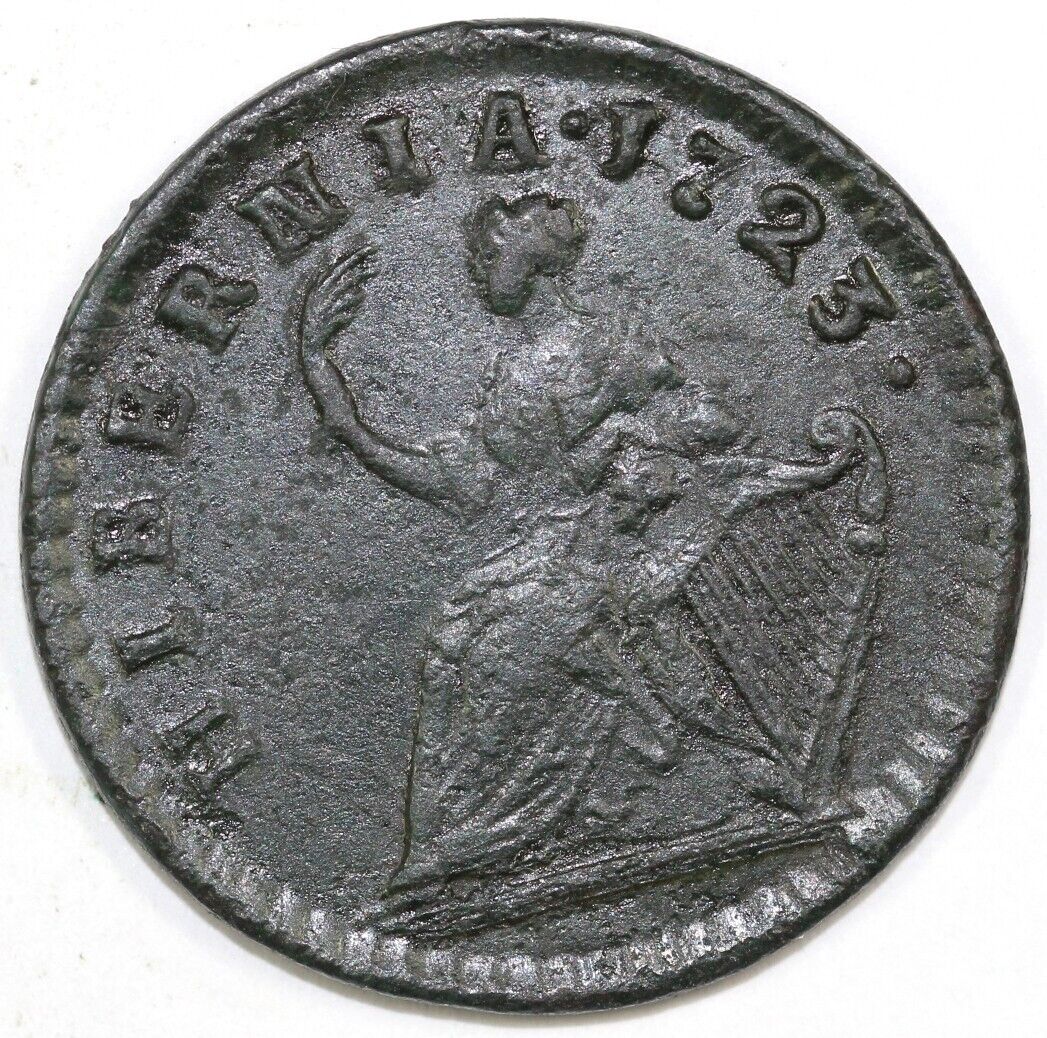 1723 Breen 172 Woods Hibernia Farthing *EX; 2009 C-4 Sale*