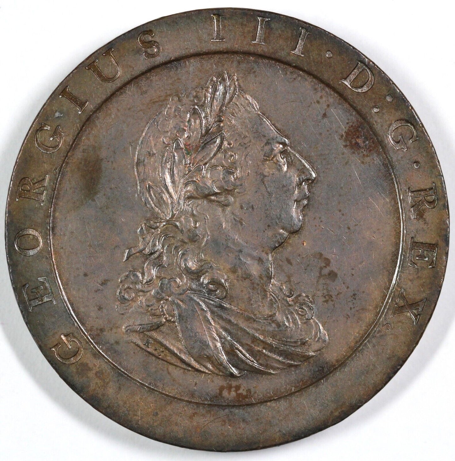 1797 British Cartwheel Penny 1 Copper OZ