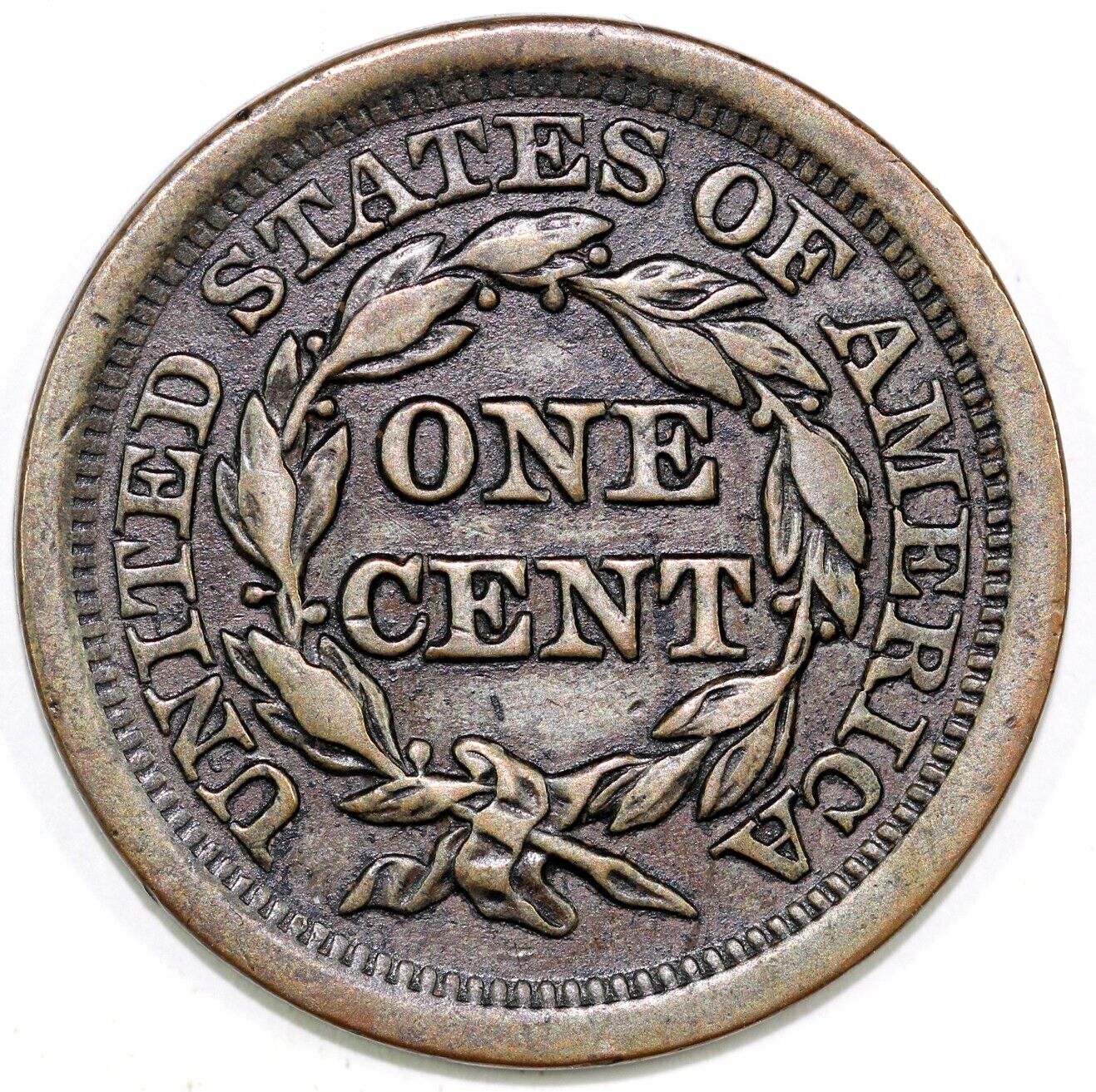 1849 1c N-23 Braided Hair Large Cent