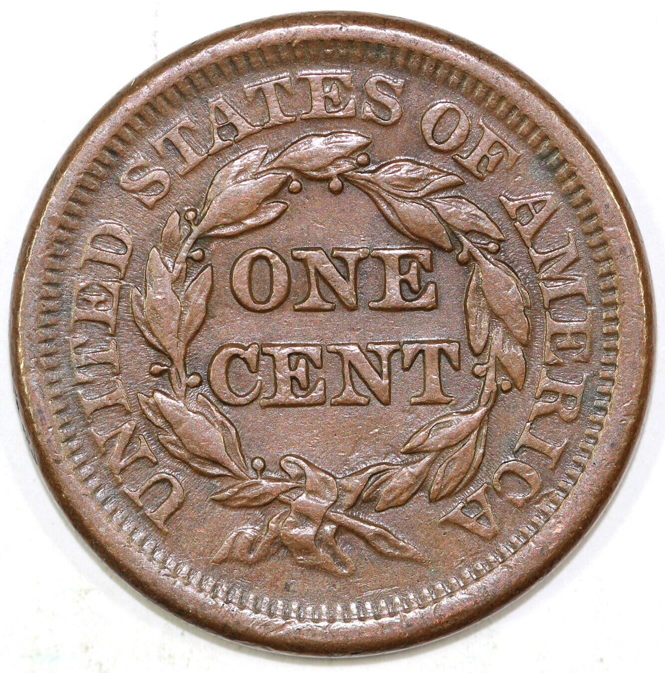 1851 1c N-45 Braided Hair Large Cent
