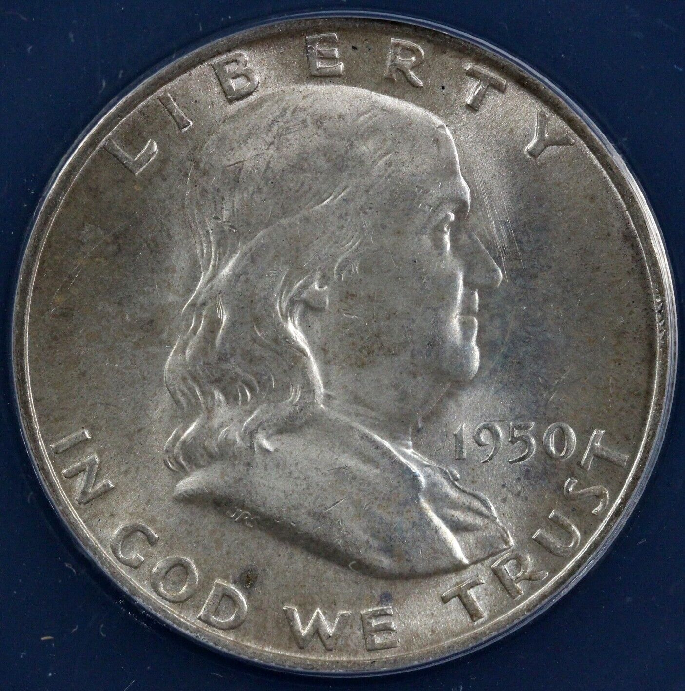 1950-D 50c Full Bell Lines Franklin Half Dollar ANACS MS 63 FBL