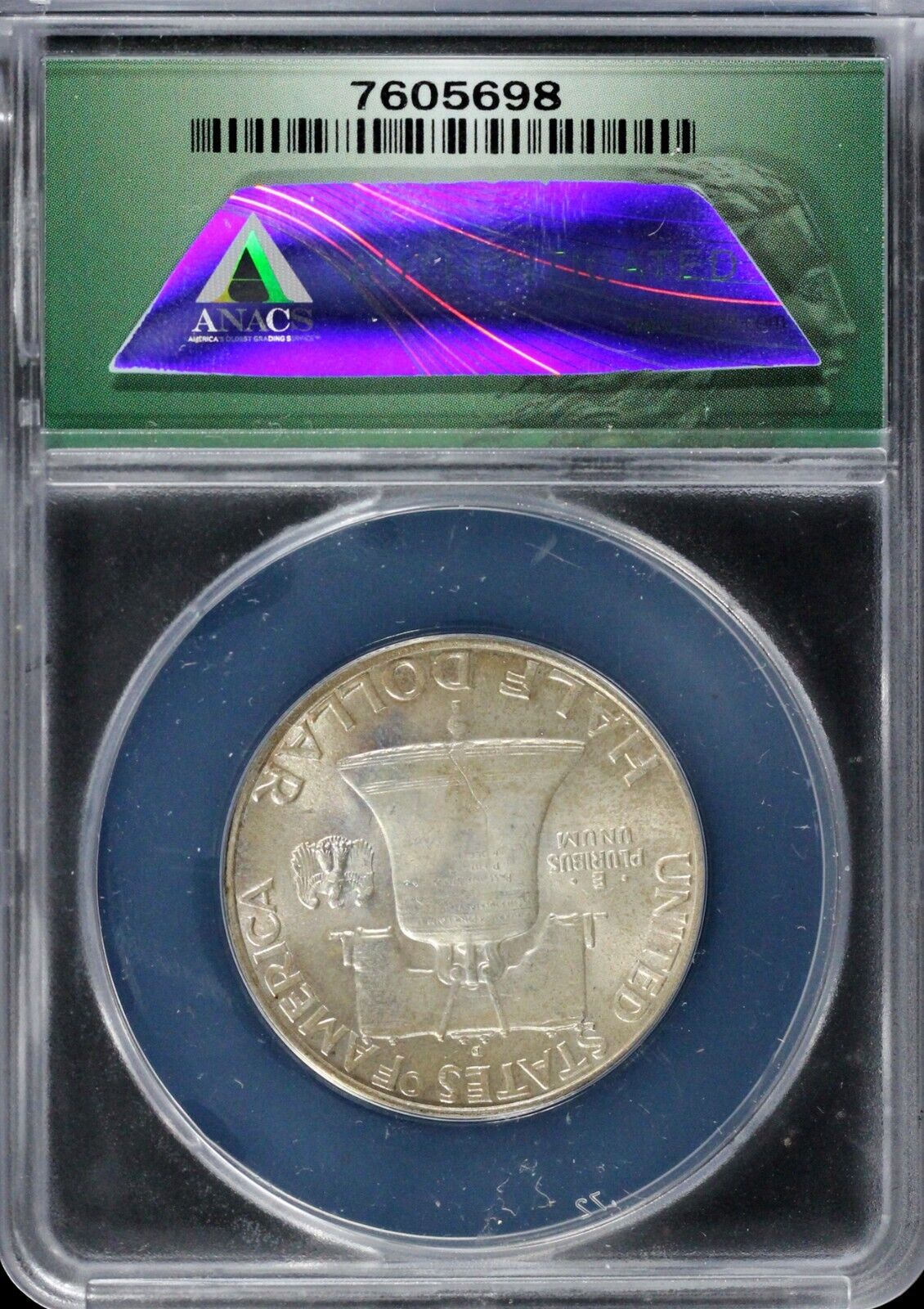 1950-D 50c Full Bell Lines Franklin Half Dollar ANACS MS 63 FBL