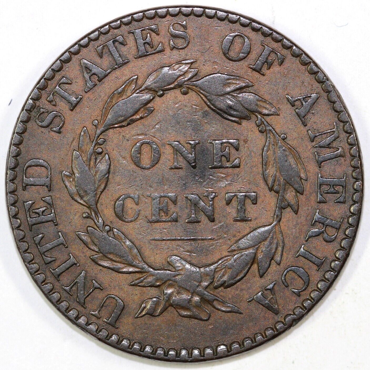 1827 1c N-4 Coronet or Matron Head Large Cent