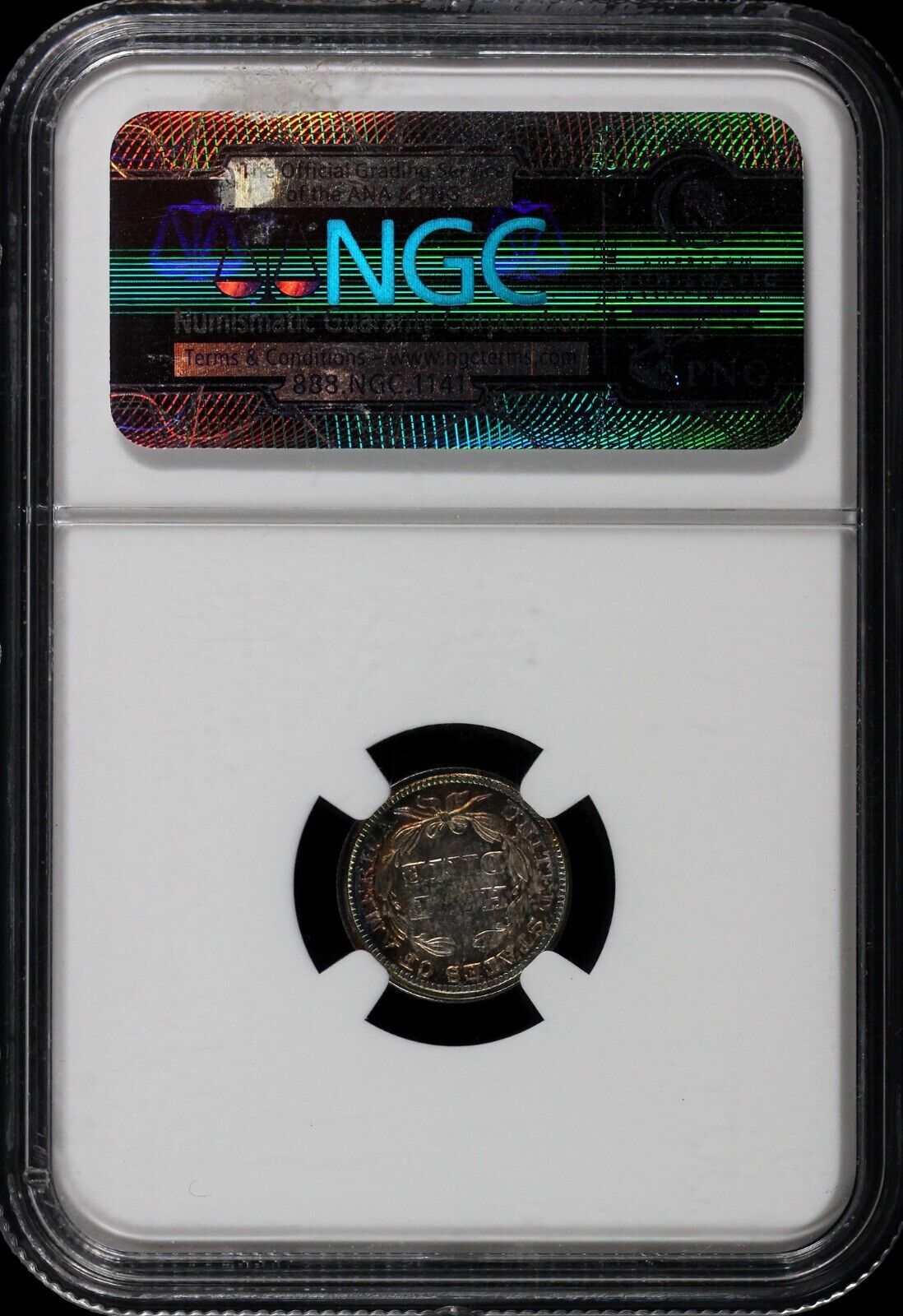 1850 H10c Seated Liberty Half Dime NGC and CAC MS 63