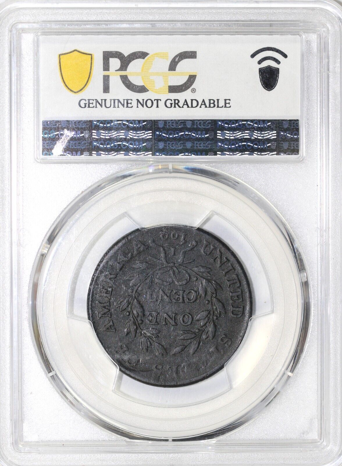 1801 1c S-215 Draped Bust Large Cent PCGS VF Detail Env. Damage EX; Husak