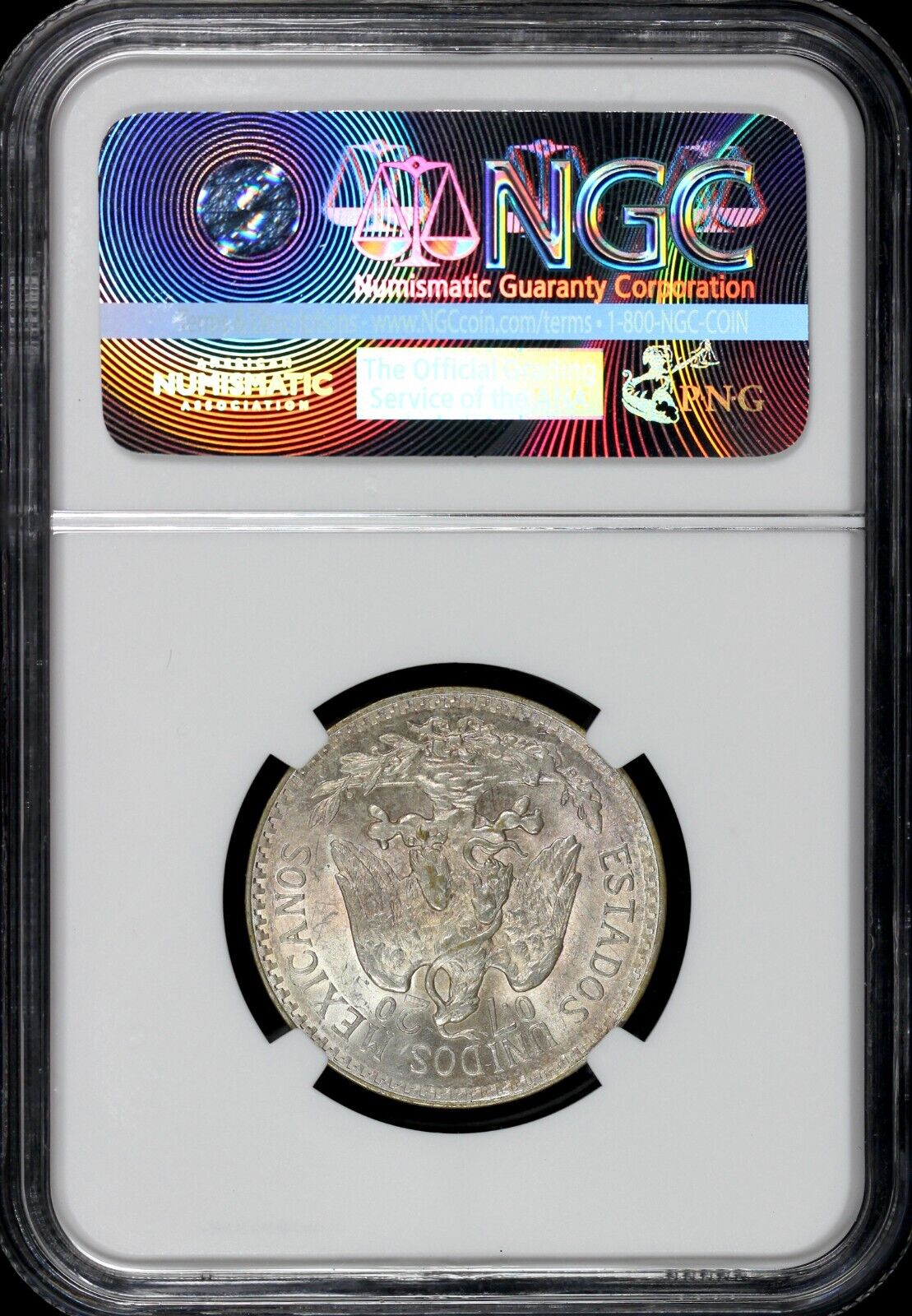 1921 50c Mexico Fifty Centavos NGC MS 63