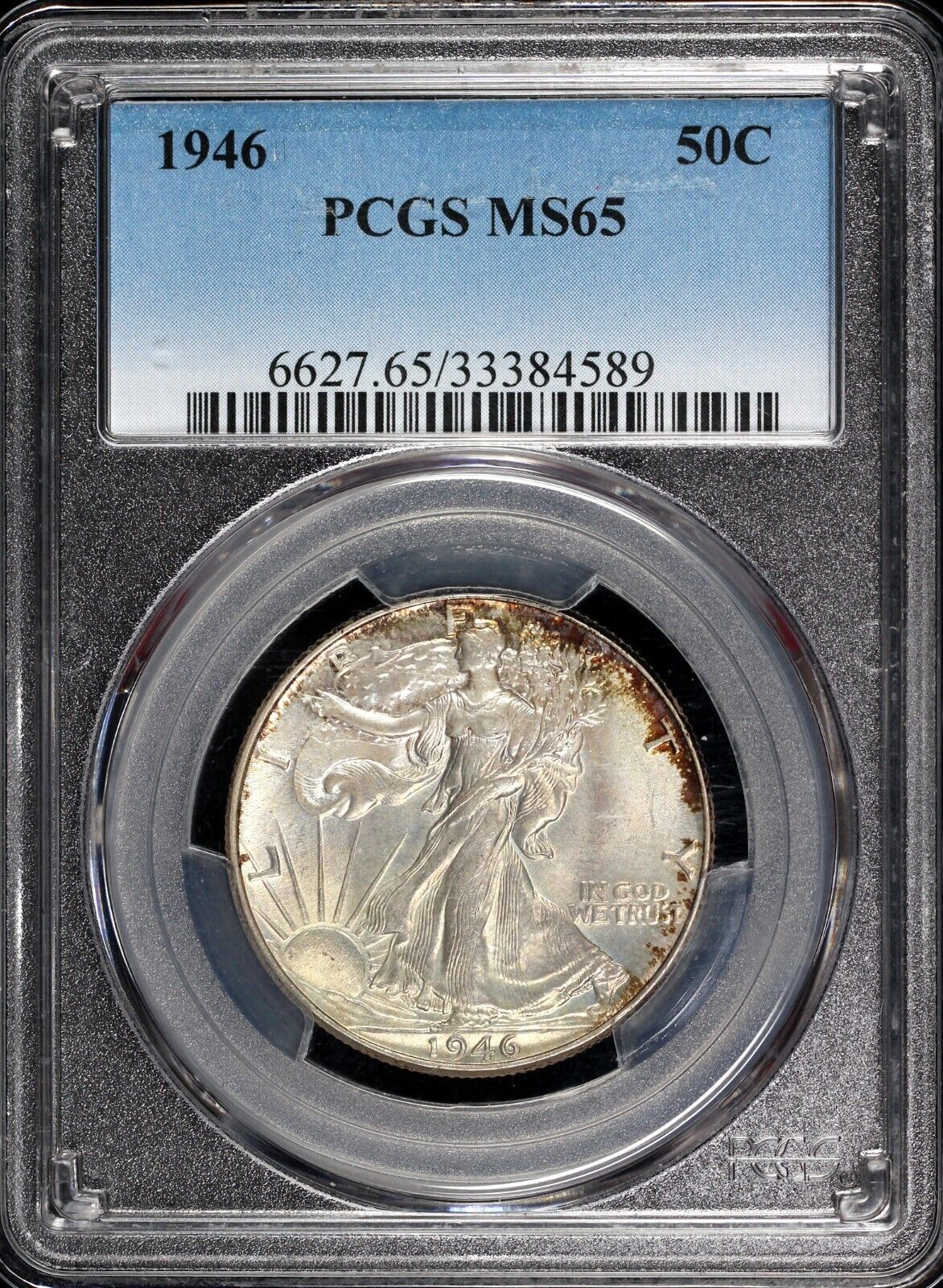 1946 50c Walking Liberty Half Dollar PCGS MS 65