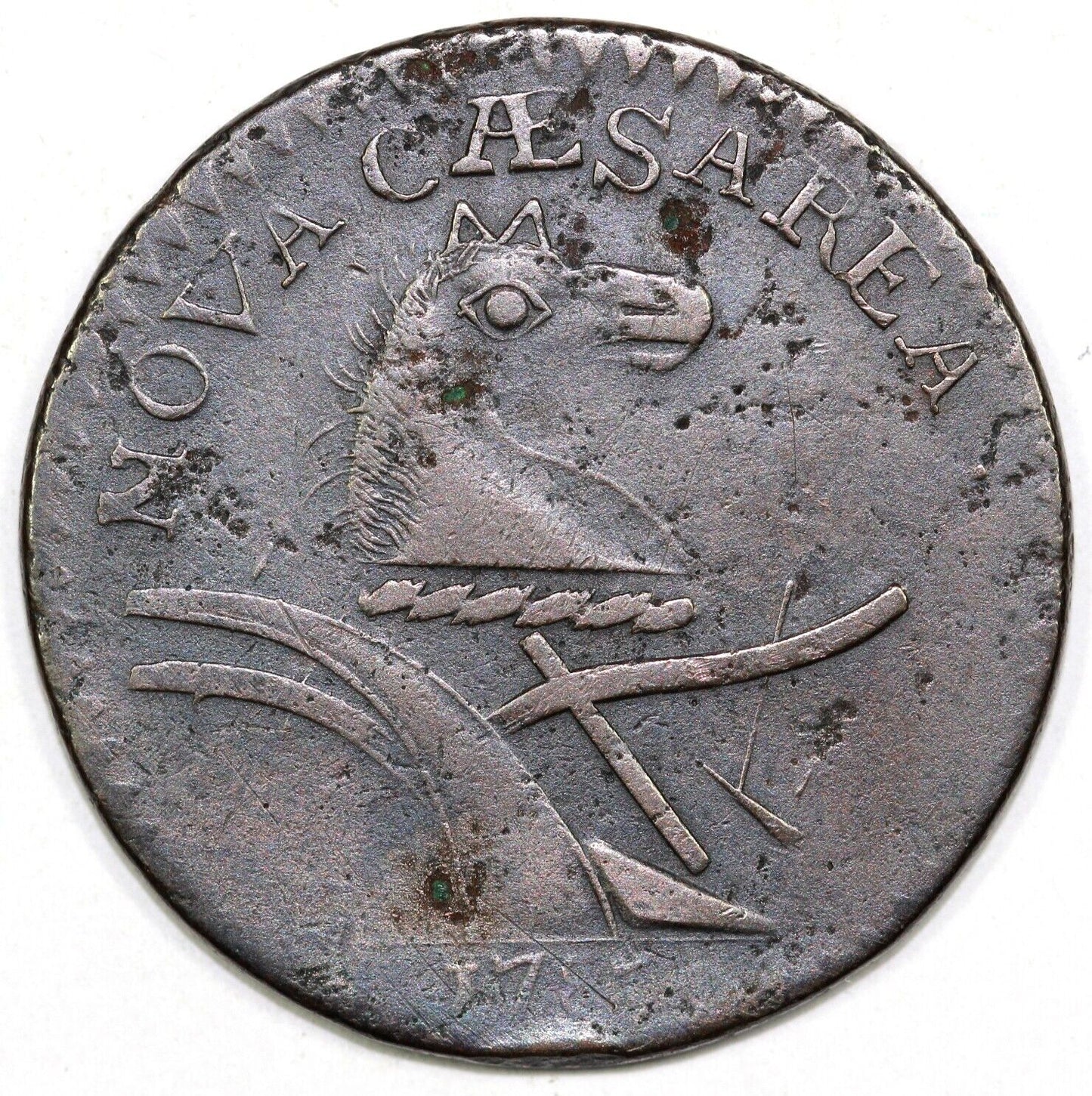 1787 Maris 6-D New Jersey Colonial Copper Coin