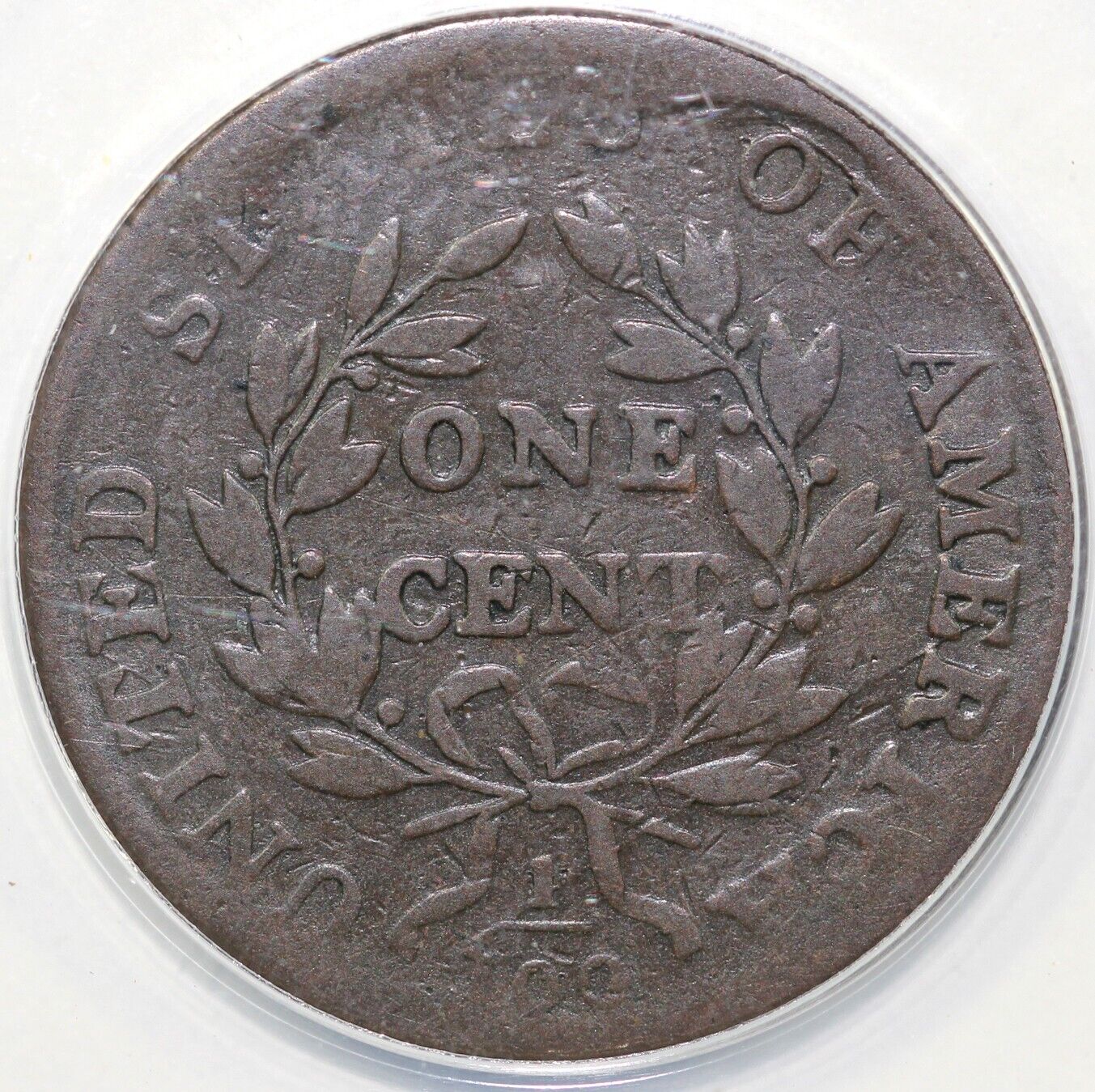 1801 1c S-215 Draped Bust Large Cent ANACS VG 8