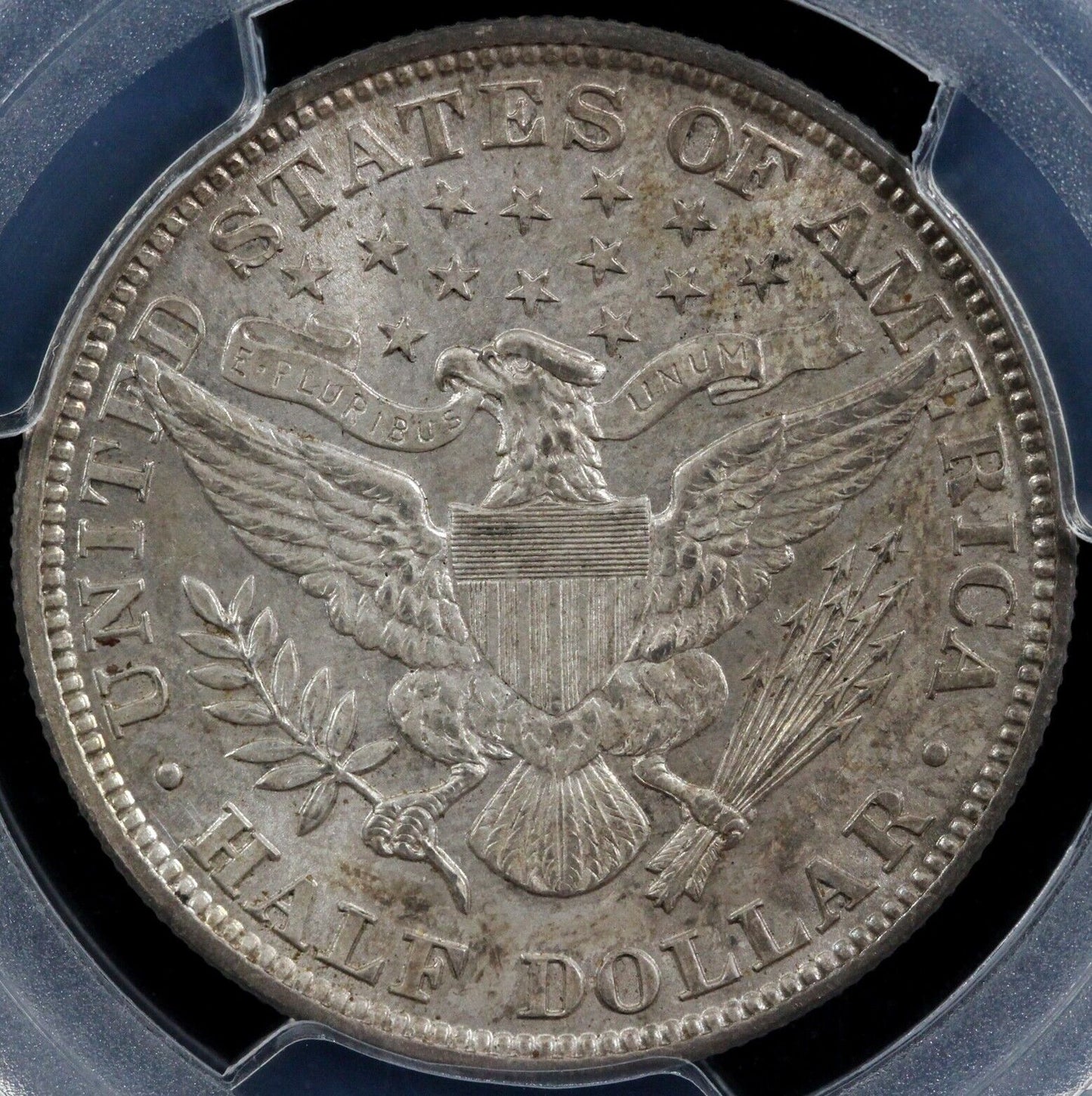 1896 50c Barber Half Dollar PCGS AU 58