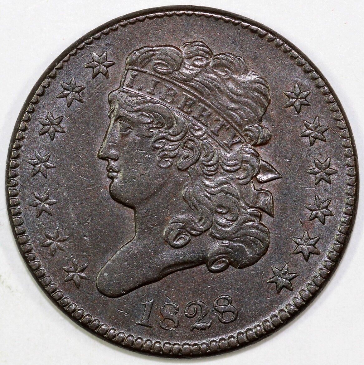 1828 1/2c C-1 Classic Head Half Cent