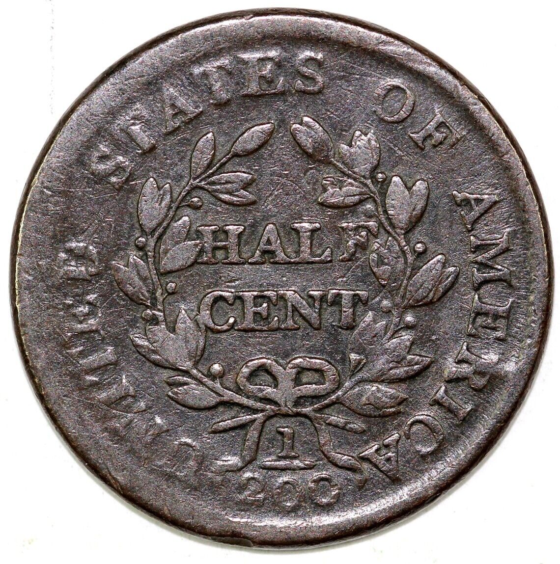 1804 1/2c C-10 Draped Bust Half Cent