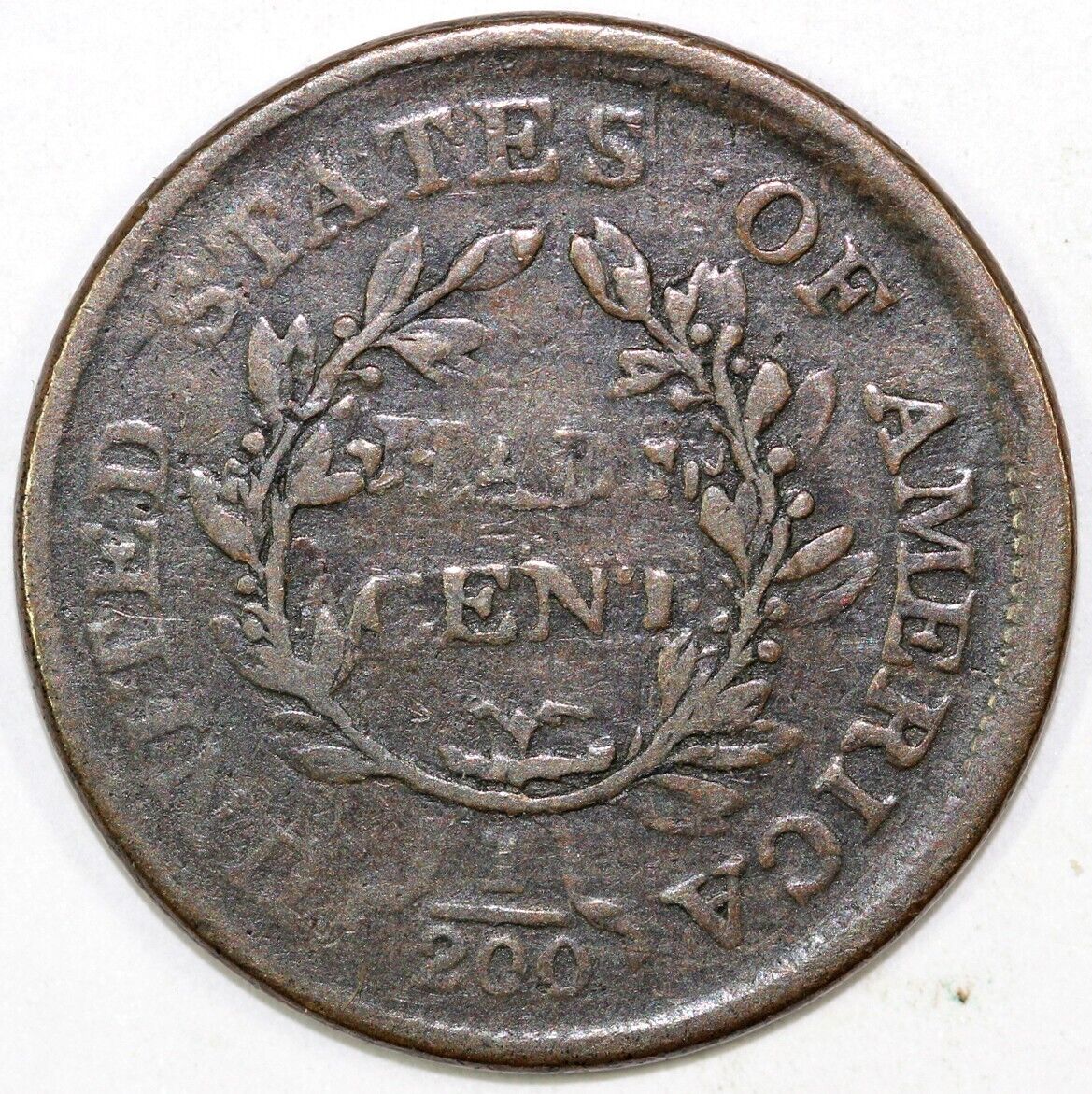 1804 1/2c C-13 Draped Bust Half Cent