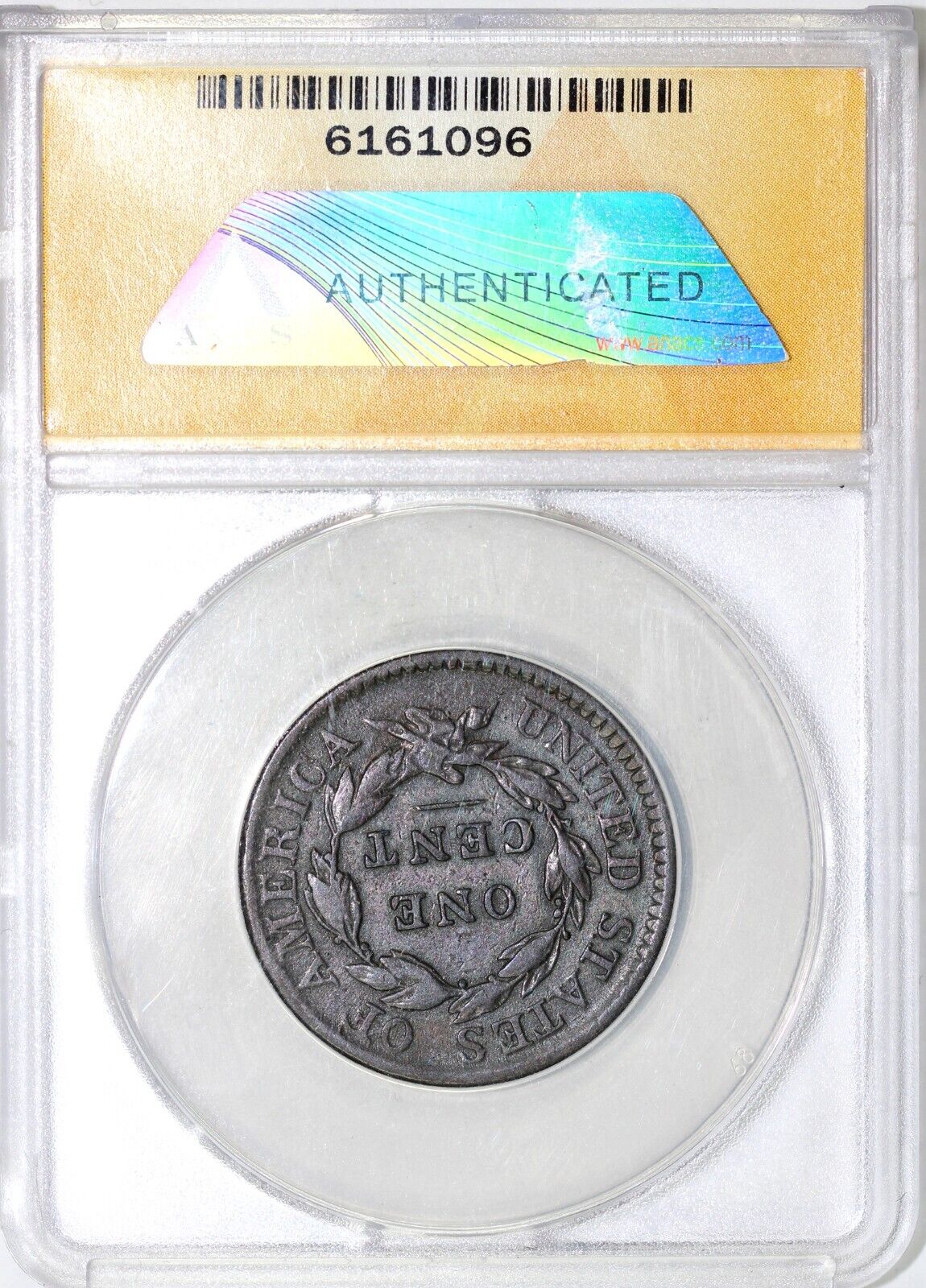 1817 1c N-1 Coronet or Matron Head Large Cent ANACS VF 20 Details Cleaned