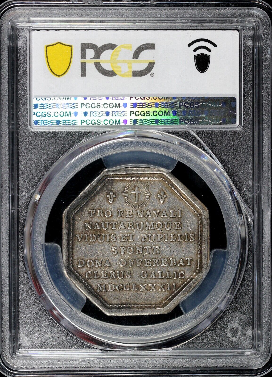 1782 France Lec-206 Hurre d'Amerique French Jeton PCGS XF 40