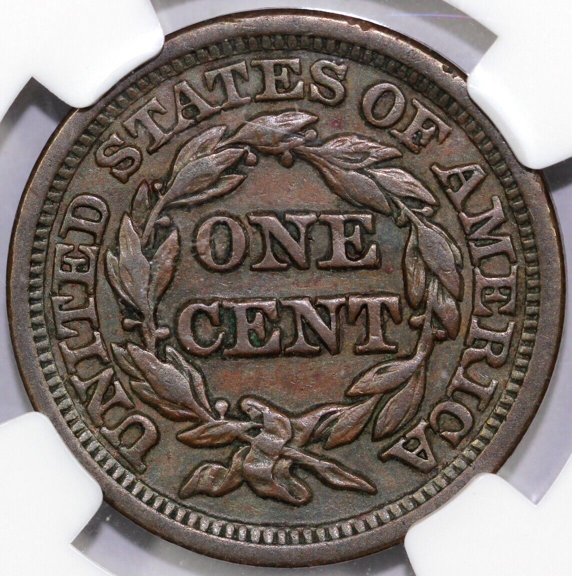 1849 1c N-9 Braided Hair Large Cent XF 45 *LDS*