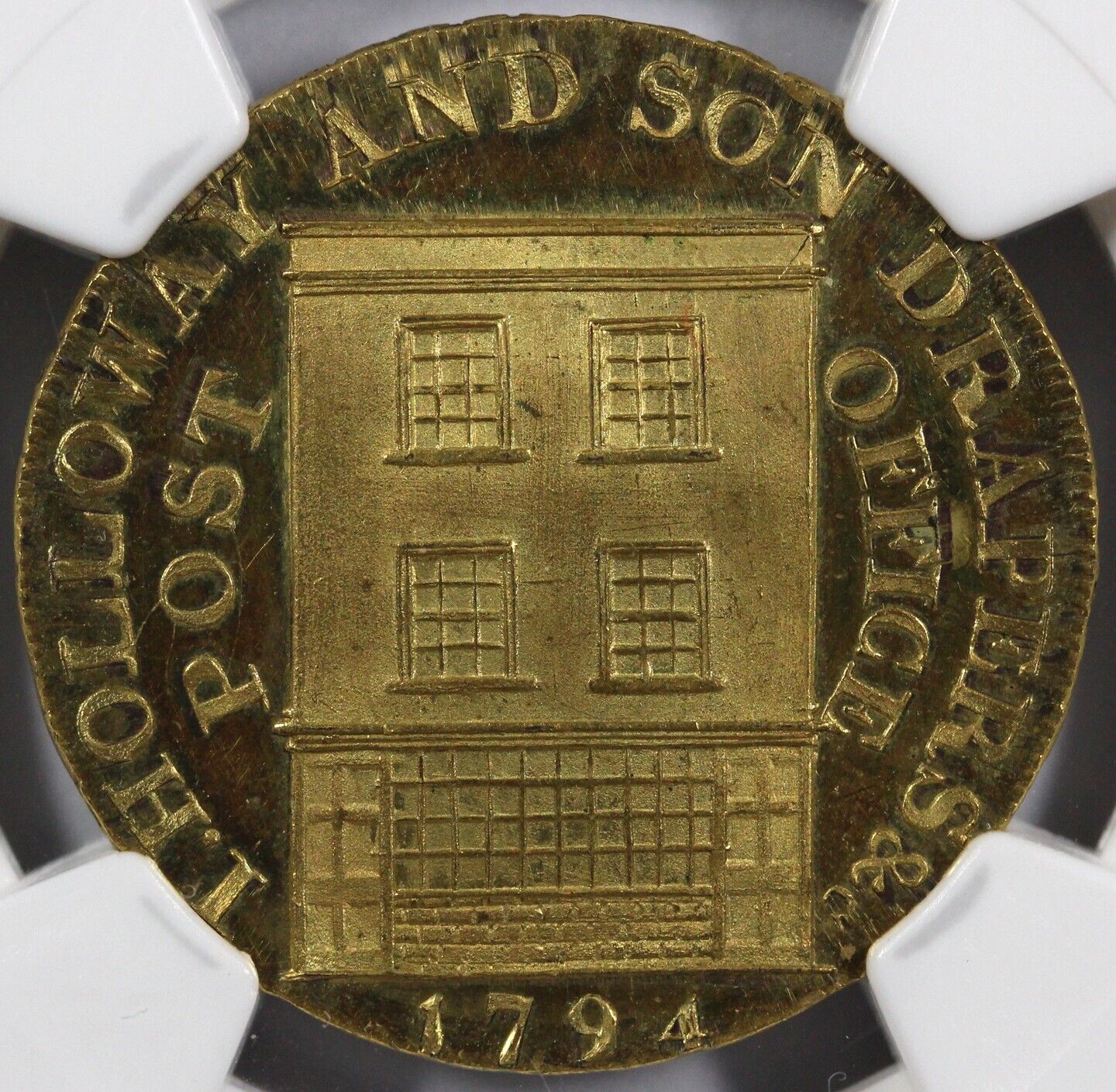 1794 1/2c Proof D&H-86 Gilt Somersetshire-Bridgewater Conder Token NGC PF63 CAM