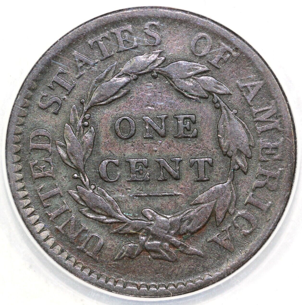 1817 1c N-1 Coronet or Matron Head Large Cent ANACS VF 20 Details Cleaned