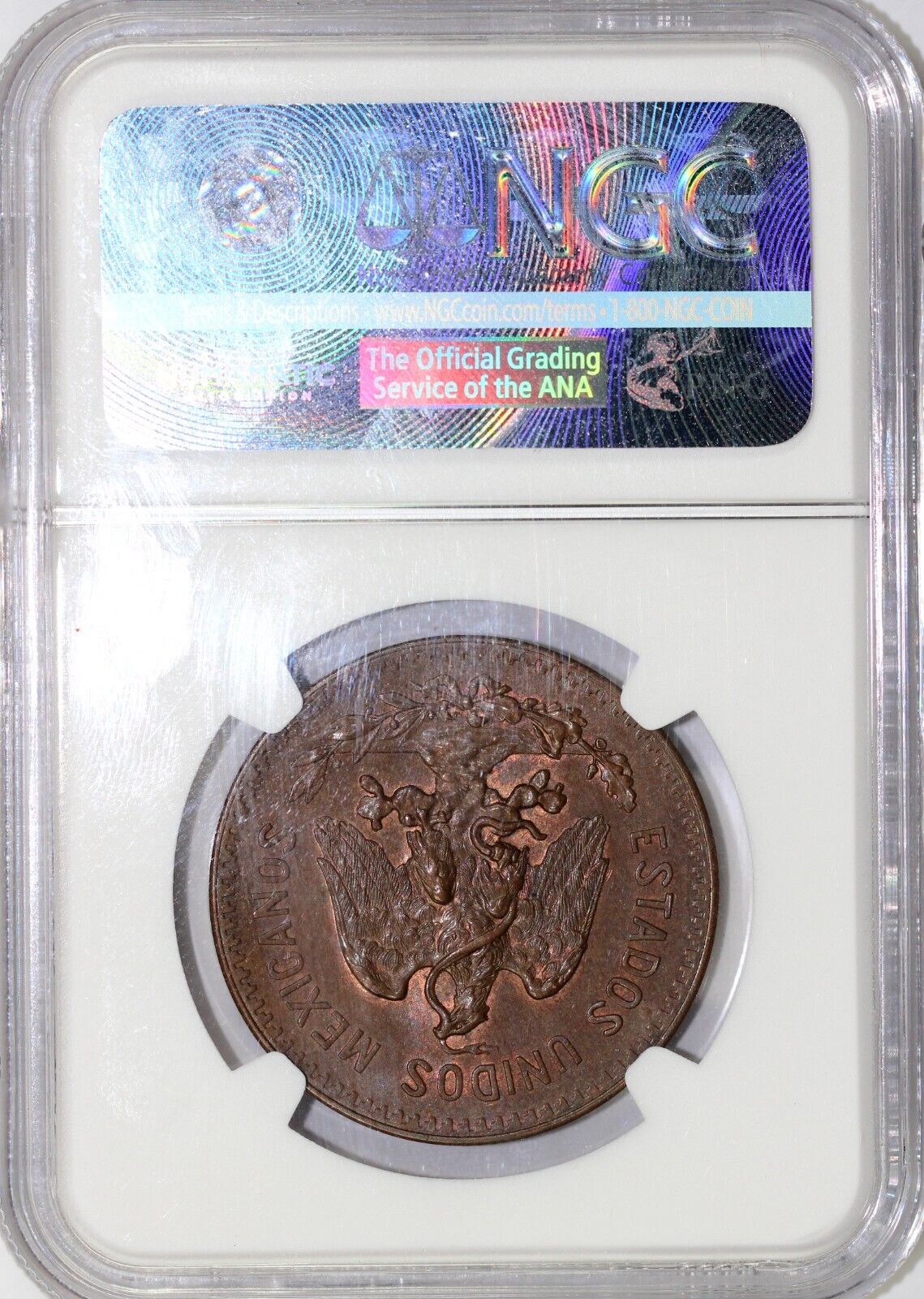 1935 20c Mexico Twenty Centavos NGC MS 65 BN