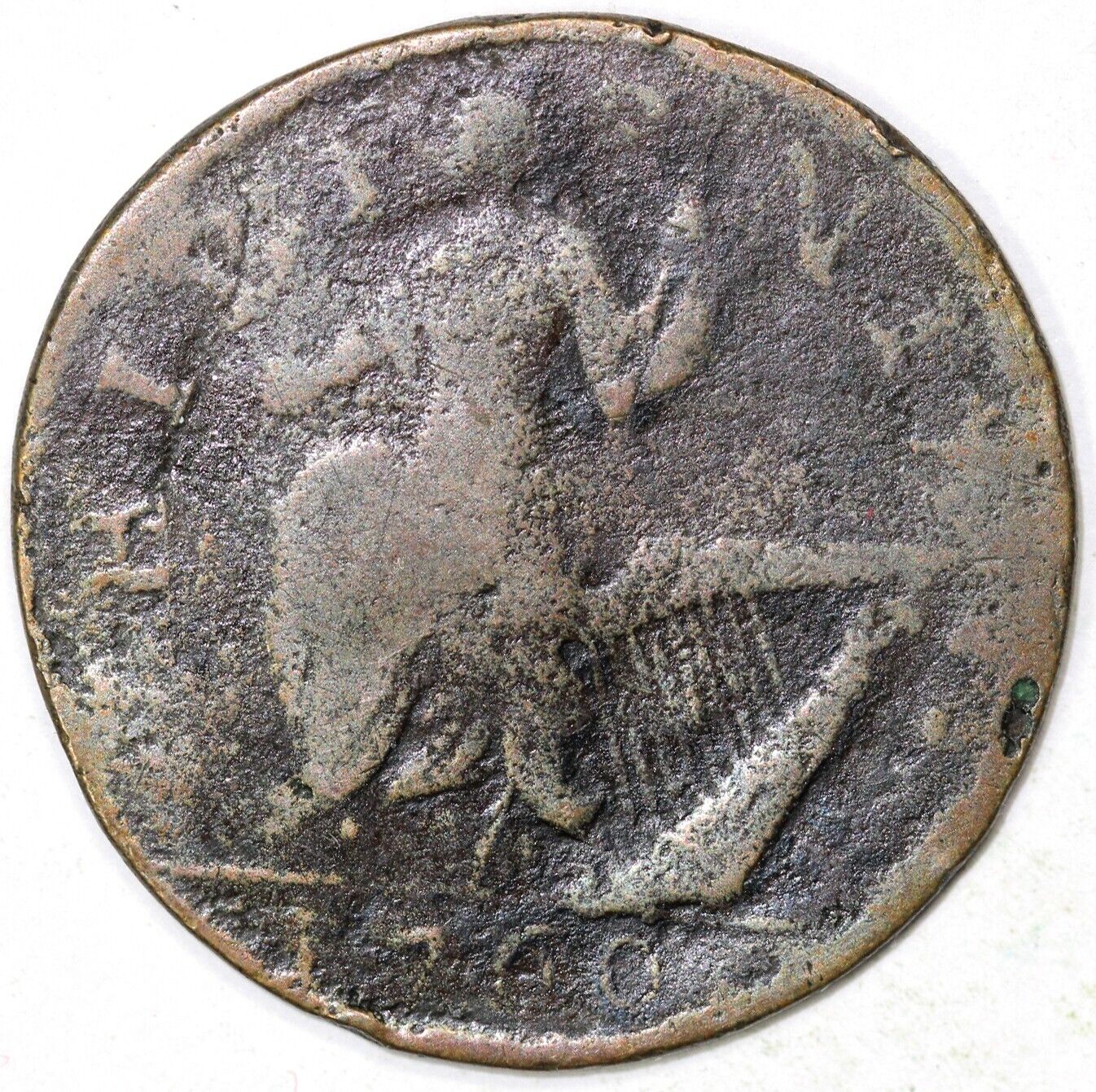 1760 N-7 Voce Populi Colonial Copper Cent