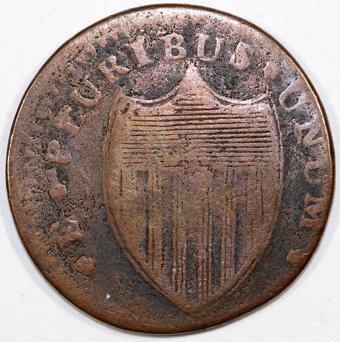 1786 M.16-L New Jersey Colonial Copper Coin