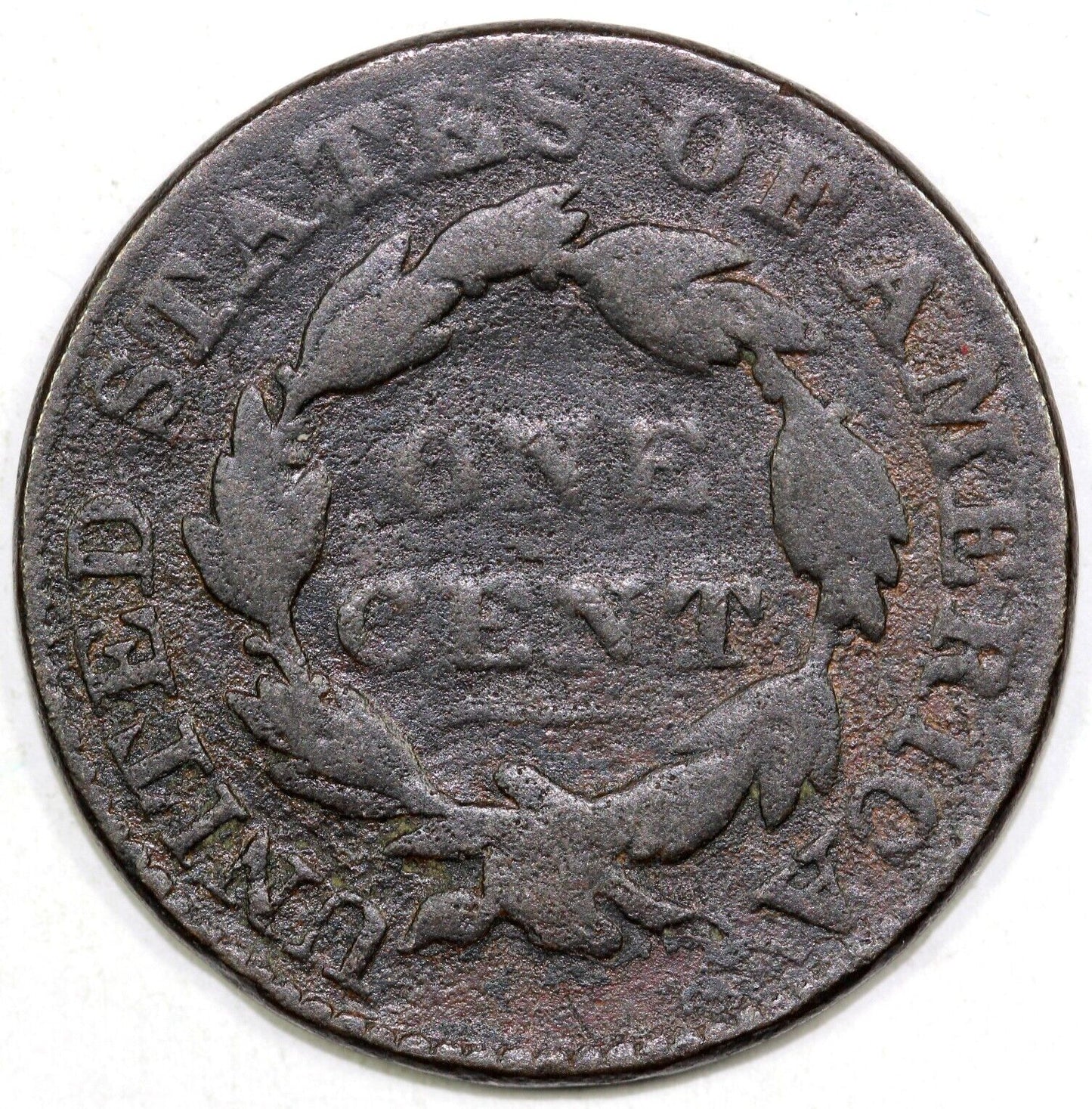 1827 1c N-12 Coronet or Matron Head Large Cent