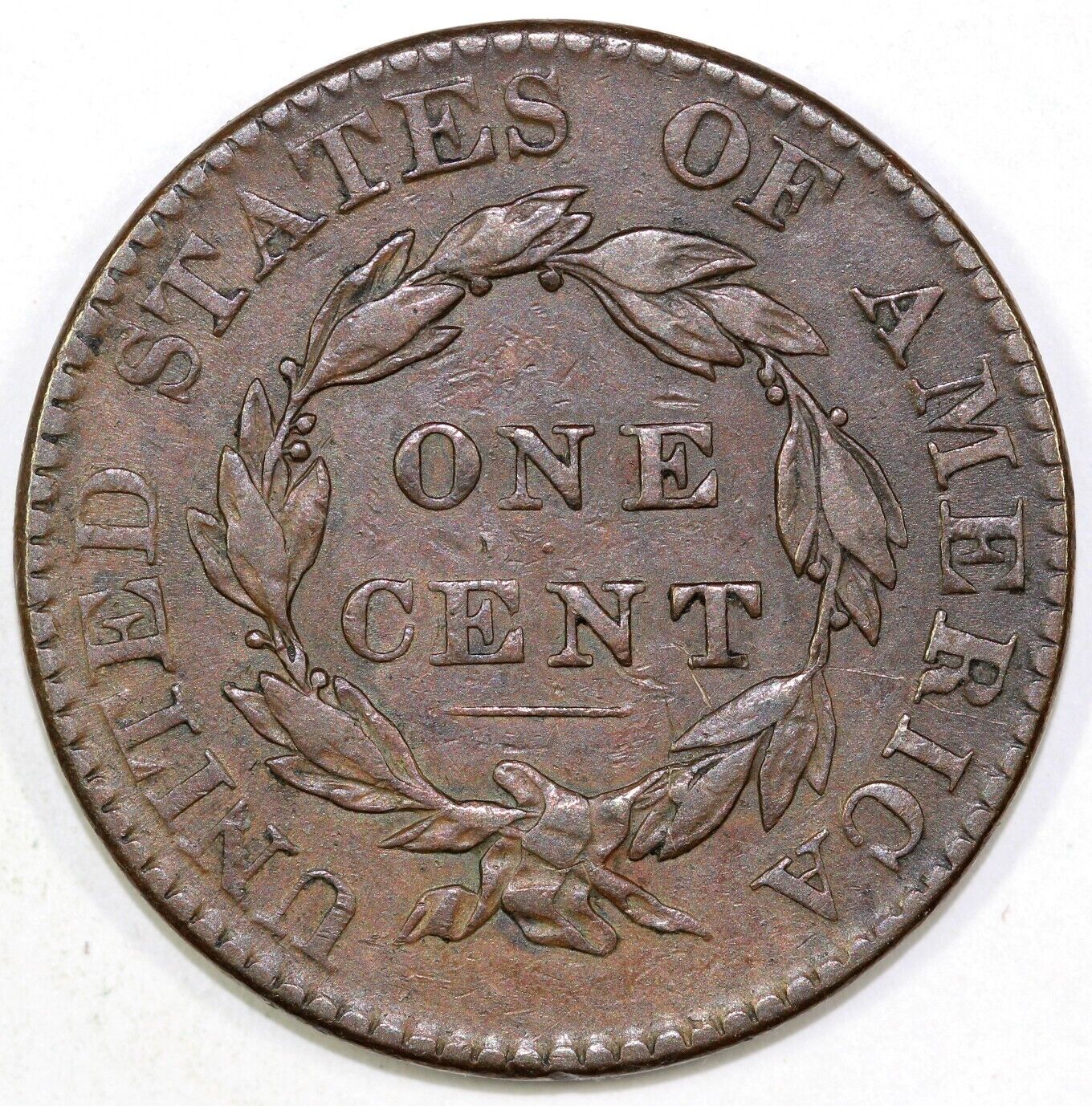 1825 1c N-8 Coronet or Matron Head Large Cent